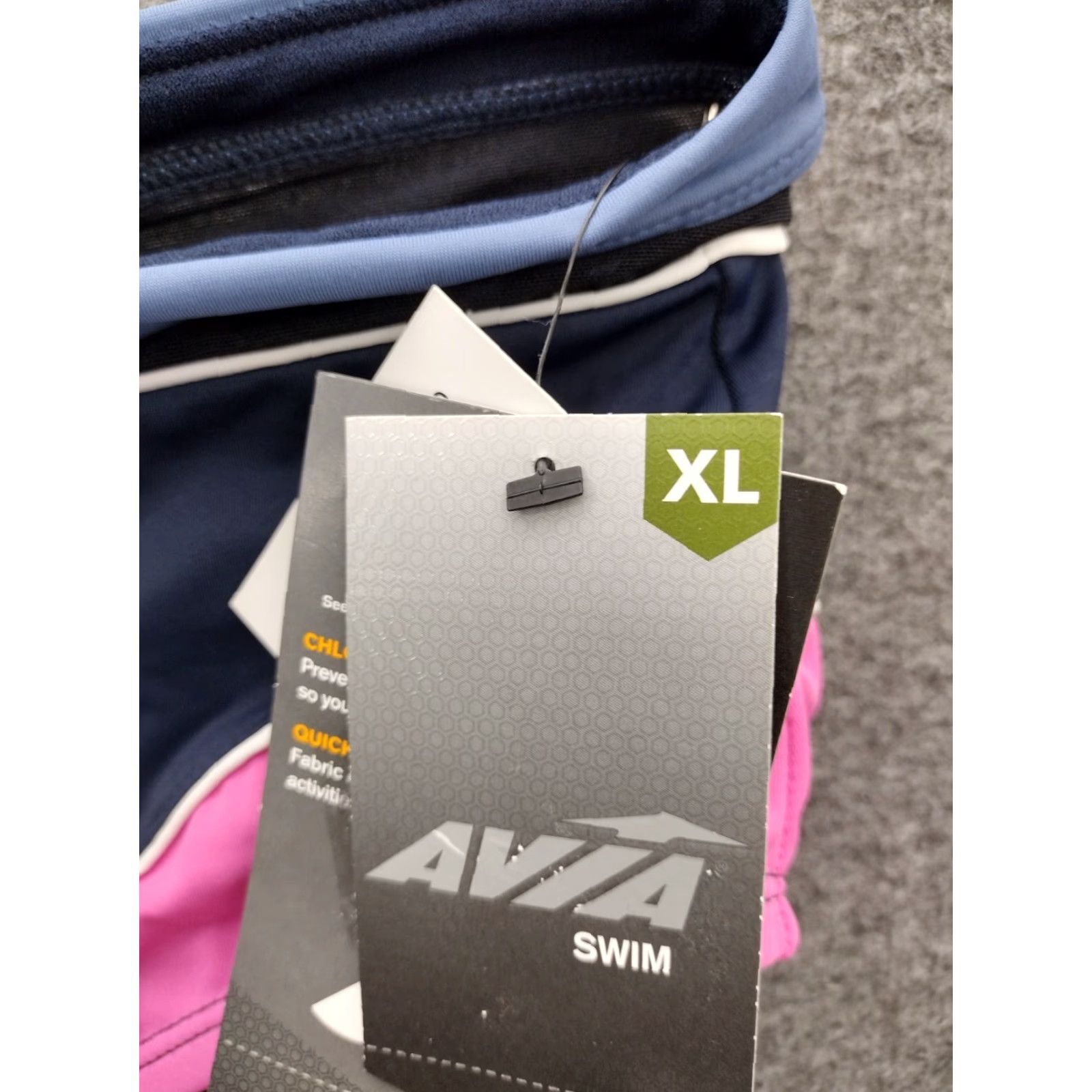 Avia Avia Bikini Bottom Women's XL Navy Blue Pink Multicolor Quick Dry Chlorine-Resistant Beach 16-18 Bottom Womens XL Navy Pink Multicolor Avia Size 40" / US 18 - 5 Thumbnail