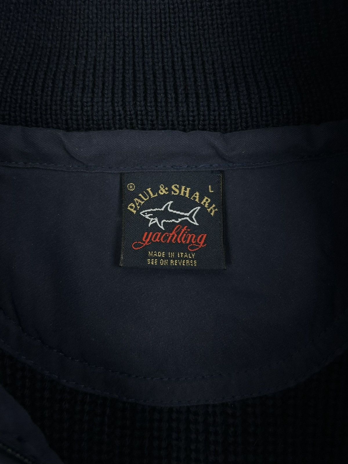 Paul & Shark Vintage Paul & Shark Yachting Wool Knit 1/4 zip Sweater Navy Size US L / EU 52-54 / 3 - 13 Thumbnail