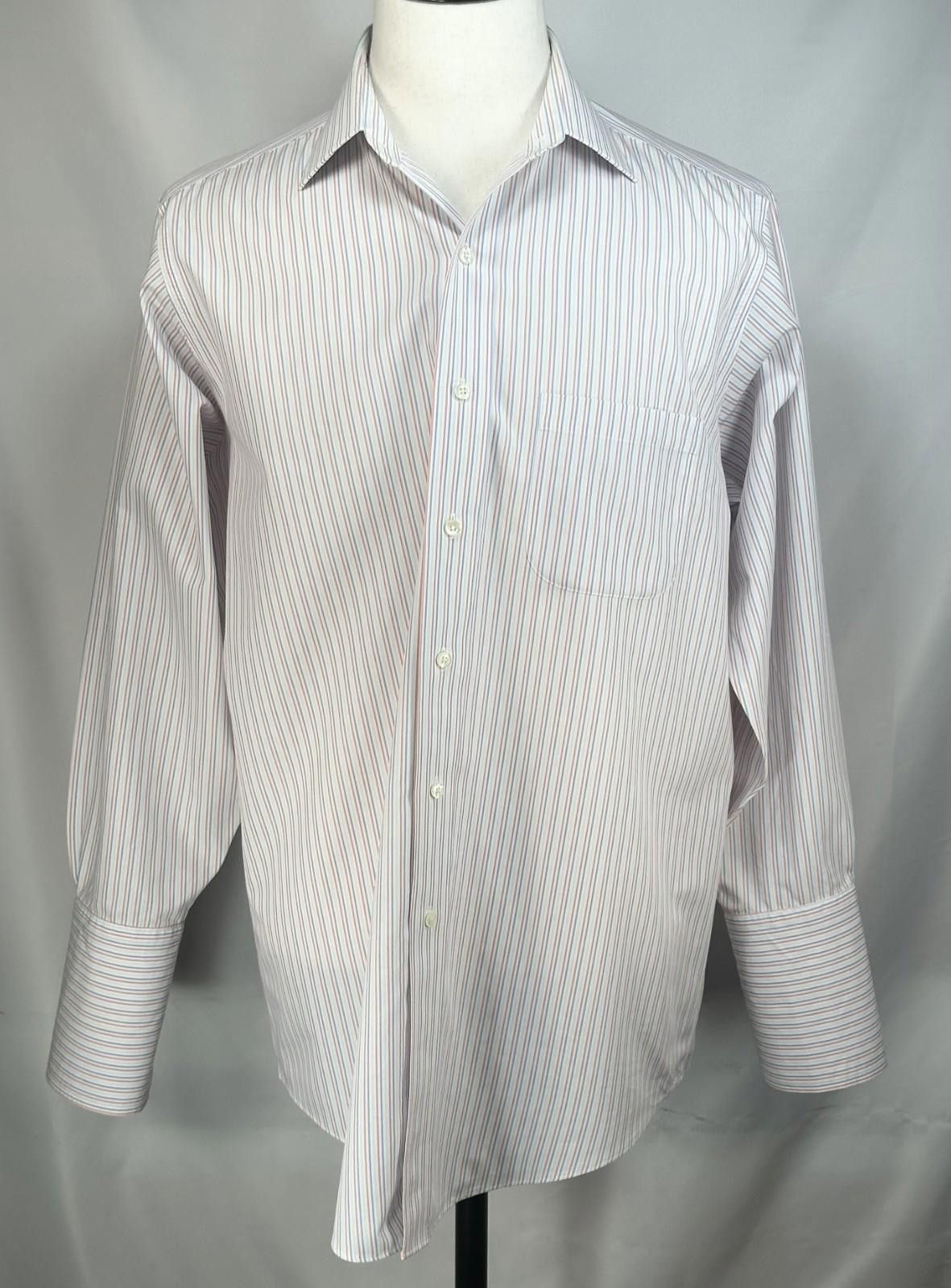 Brooks Brothers Brooks Brothers Striped Non Iron 100% Cotton Button Up Men M Size 38R - 1 Thumbnail