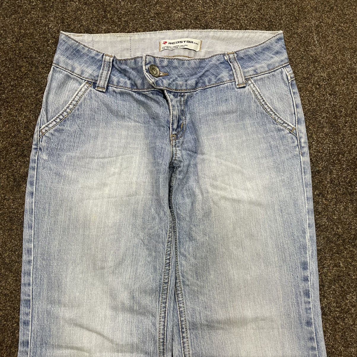 Vintage Vintage Y2K Light Wash Baggy Wide Leg Jeans Skate Flared Size 32" / US 10 / IT 46 - 4 Thumbnail