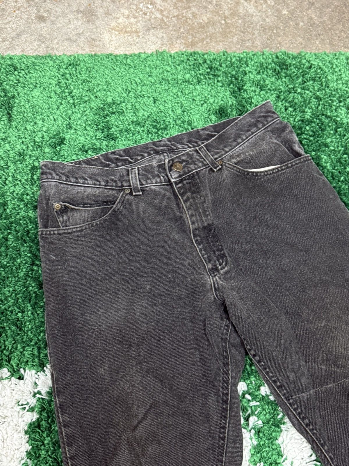 Lee Vintage Distressed Lee Denim Jeans Black / Grey Sz. 34 Size US 34 / EU 50 - 4 Thumbnail