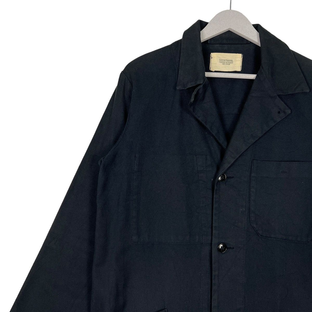 CABANE de ZUCCa × Issey Miyake × Zucca 🔥 ZUCCA TRAVAIL ISSEY MIYAKE INDIGO CHORE JACKET Size US S / EU 44-46 / 1 - 7 Thumbnail