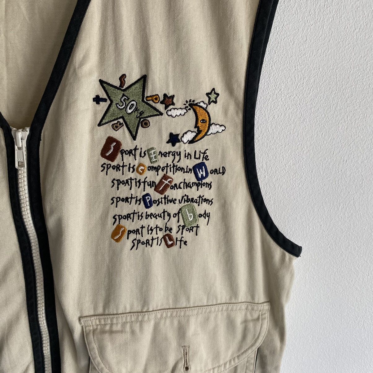 If Six Was Nine × Jean Charles De Castelbajac Jeans charles de Castelbajac Sport Vest Size US M / EU 48-50 / 2 - 2 Thumbnail