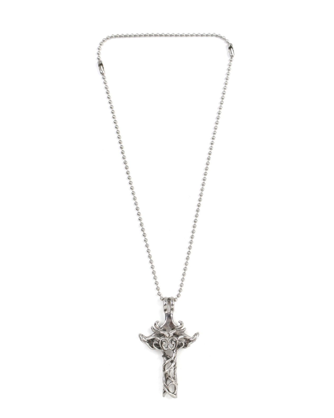 Vintage 2000S JAPANESE MADE ELVEN GOTHIC VINE CROSS PENDANT NECKLACE Size ONE SIZE - 3 Thumbnail