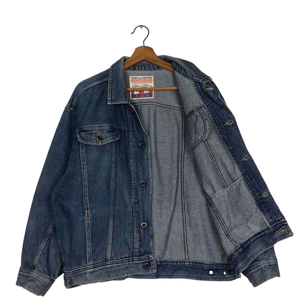 Hysteric Glamour 🔥Vintage Trucker Denim Biker Jacket Tom And Peter Japan Size US M / EU 48-50 / 2 - 11 Thumbnail