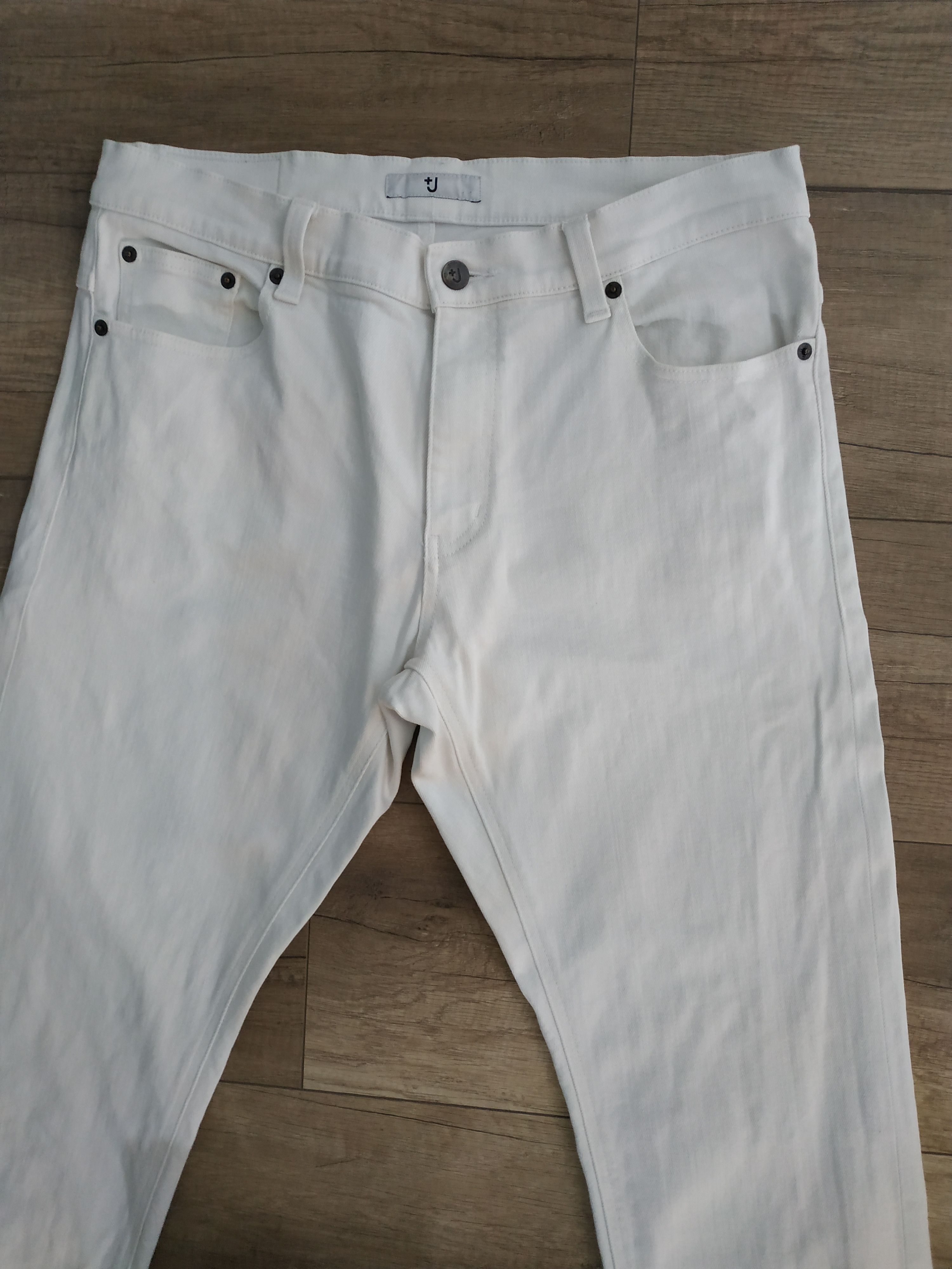 Jil Sander × Uniqlo Uniqlo x Jil Sander Men's White Jeans/ Denim Trousers, W 33 Size US 33 - 4 Thumbnail
