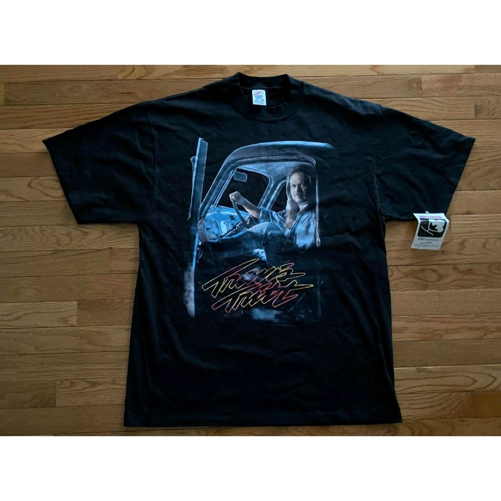 Jerzees VINTAGE Jerzees T-Shirt 90s All Over Print Travis Tritt Concert Tour Black XL Mens Shirt Size US XL / EU 56 / 4 - 2 Thumbnail