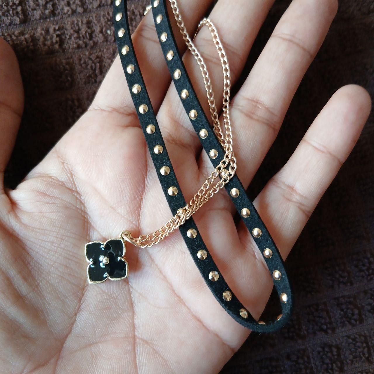 Other Retro Double Layer Metal Chain Pendant Necklace Size ONE SIZE - 2 Thumbnail