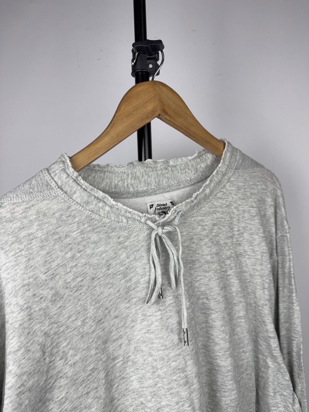 Diesel Luxury Vintage Diesel Industry Raw Neck Long Sleeve Shirt Size US XXL / EU 58 / 5 - 2 Thumbnail