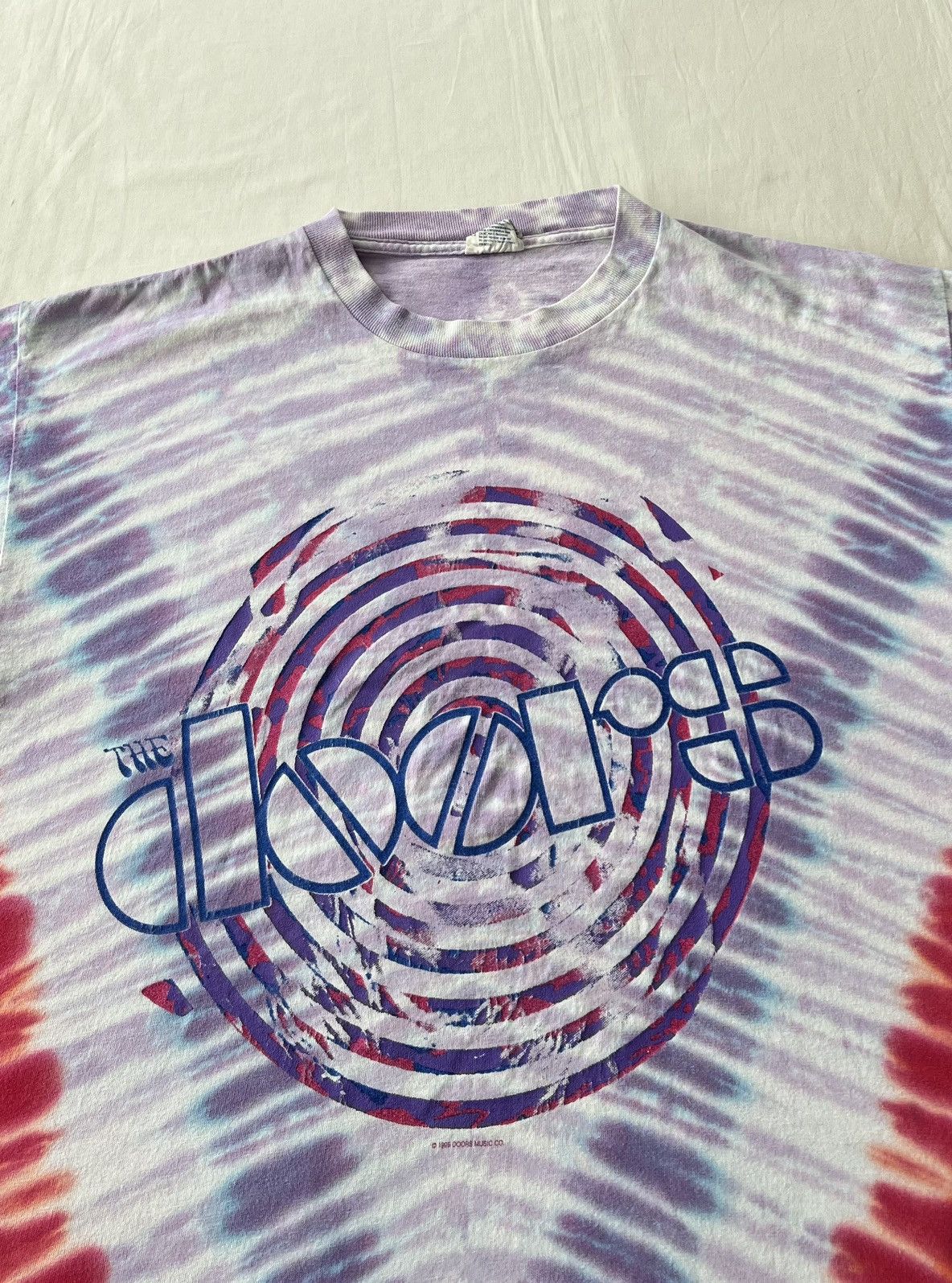 Band Tees Vintage 1995 The Doors Jim Morrison Tie Dye T-shirt Size US XL / EU 56 / 4 - 3 Thumbnail