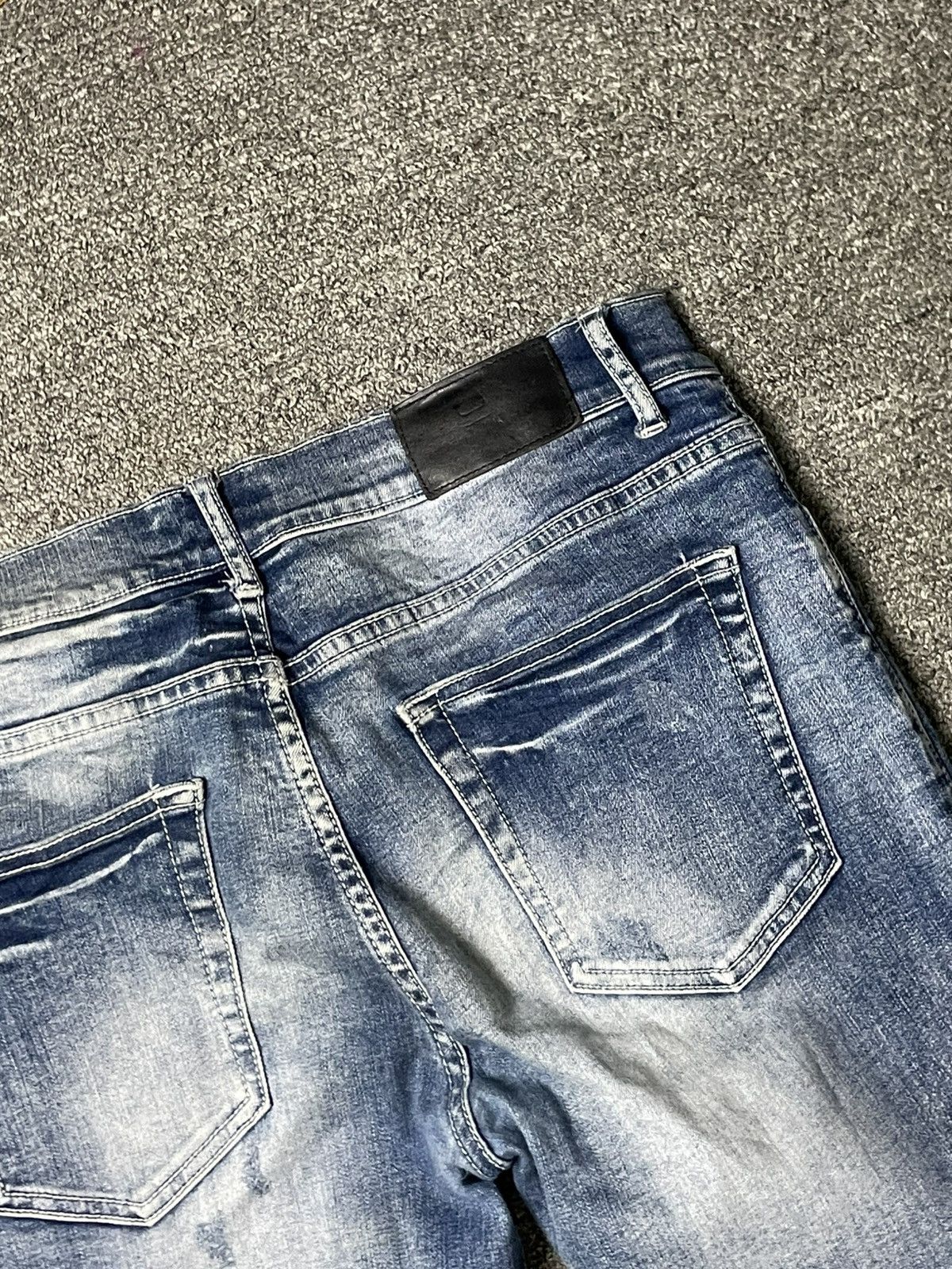 Japanese Brand U-Men Brand Distressed Skinny Denim (62) Size US 30 / EU 46 - 13 Thumbnail