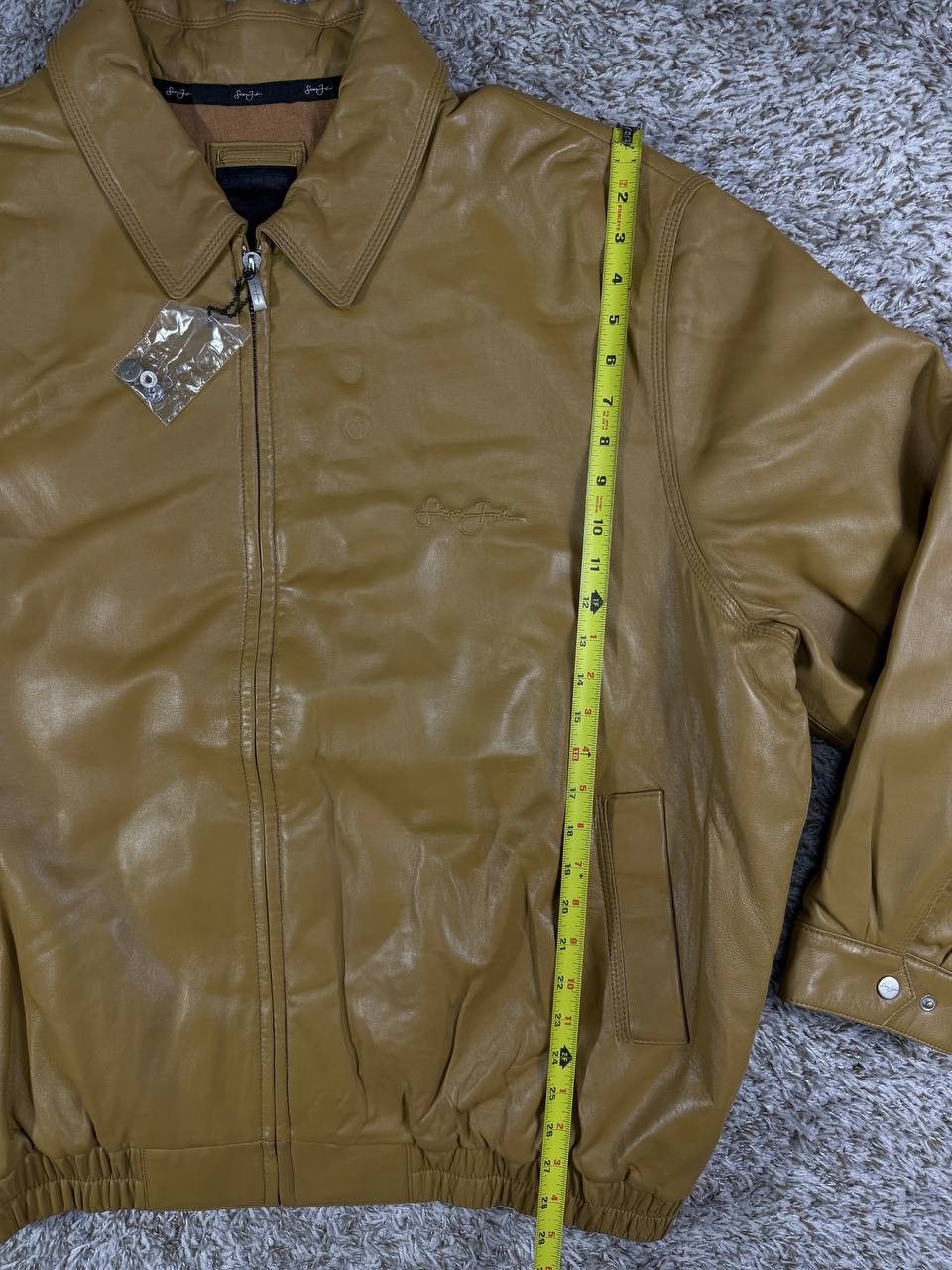 Sean John Sean John Leather Jacket 90s Y2K Signature Logo Bomber Size US XL / EU 56 / 4 - 7 Thumbnail