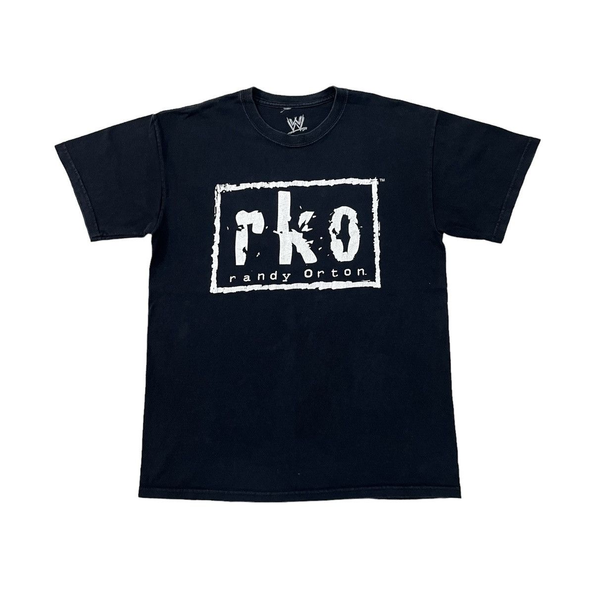 image of Wcwnwo x Wwe Randy Orton Rko “Legend Killer” World Wrestling Tee in Black, Men's (Size Medium)