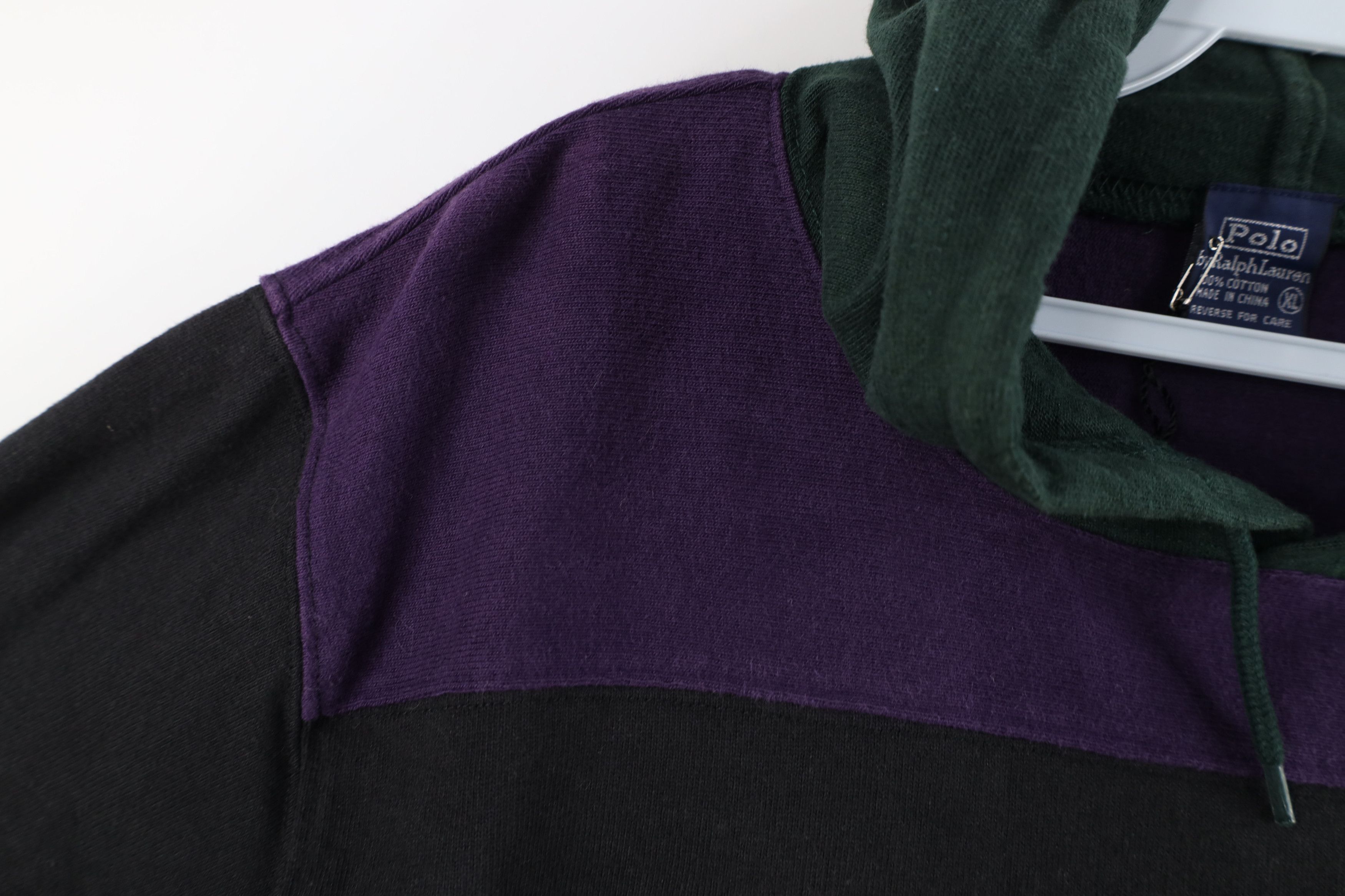 Ralph Lauren Deadstock Vintage 90s Ralph Lauren Letter Spell Out Hoodie Size XL / US 12-14 / IT 48-50 - 7 Thumbnail