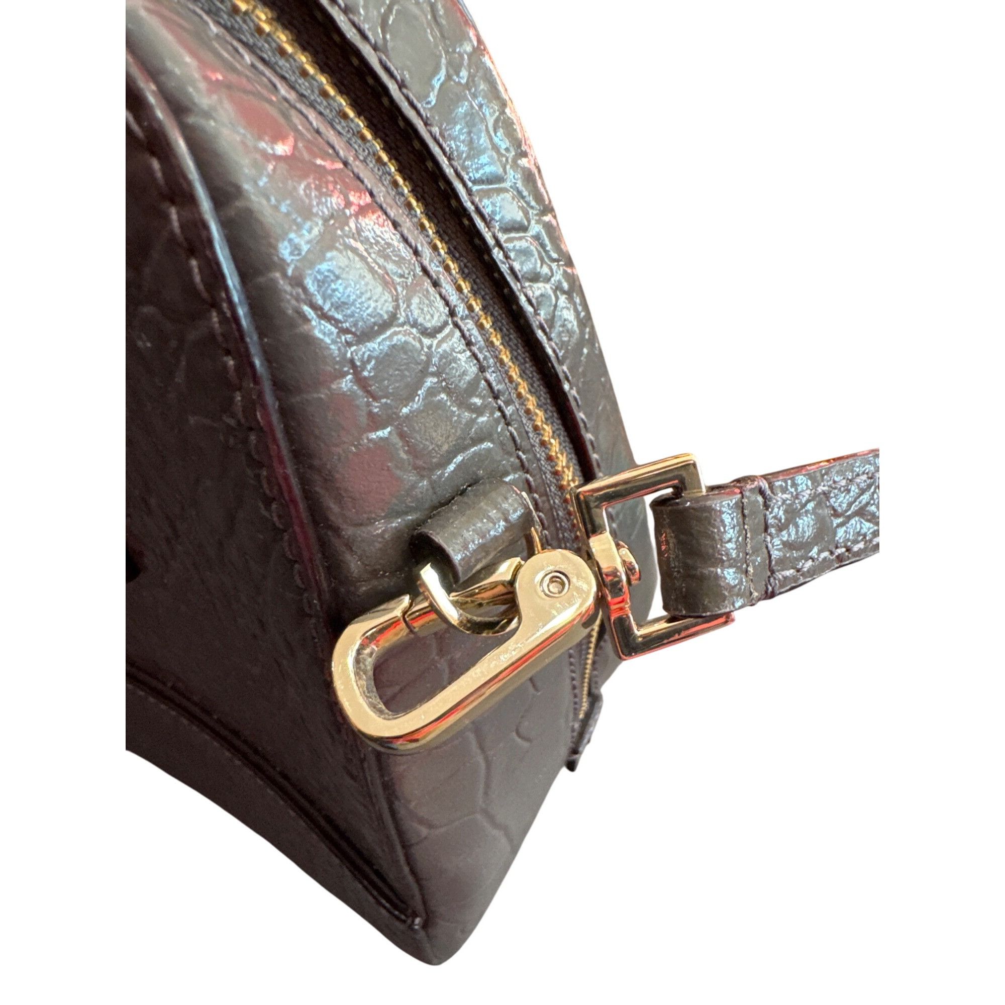 Kate Spade Kate Spade Felix Riverside Gray Croc-Embossed Leather Satche Size ONE SIZE - 11 Thumbnail