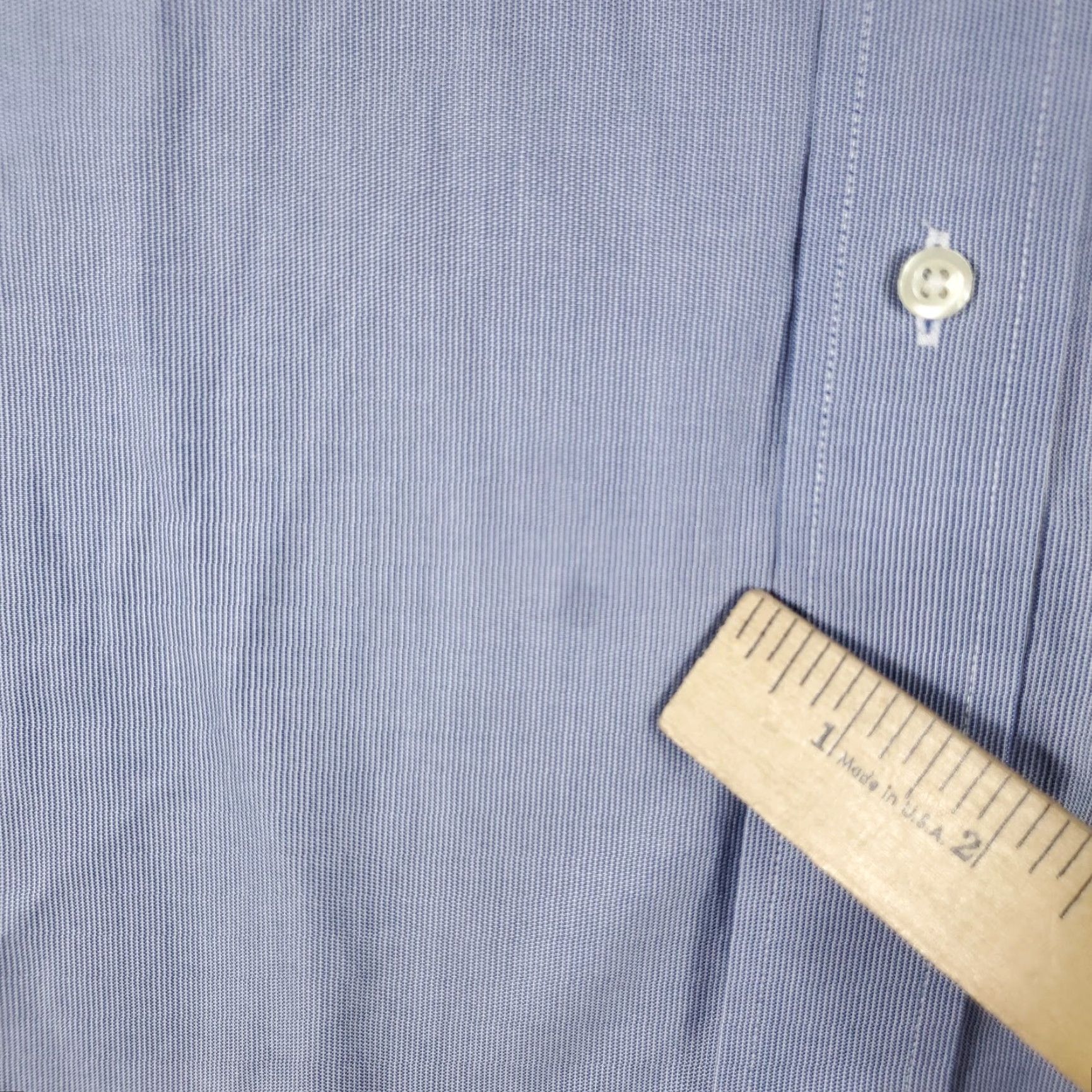 Brooks Brothers Brooks Brothers Dress Shirt Mens Regular Fit 16.5 Blue Long Sleeve Button Down Non-Iron Cotton Size 42R - 3 Thumbnail