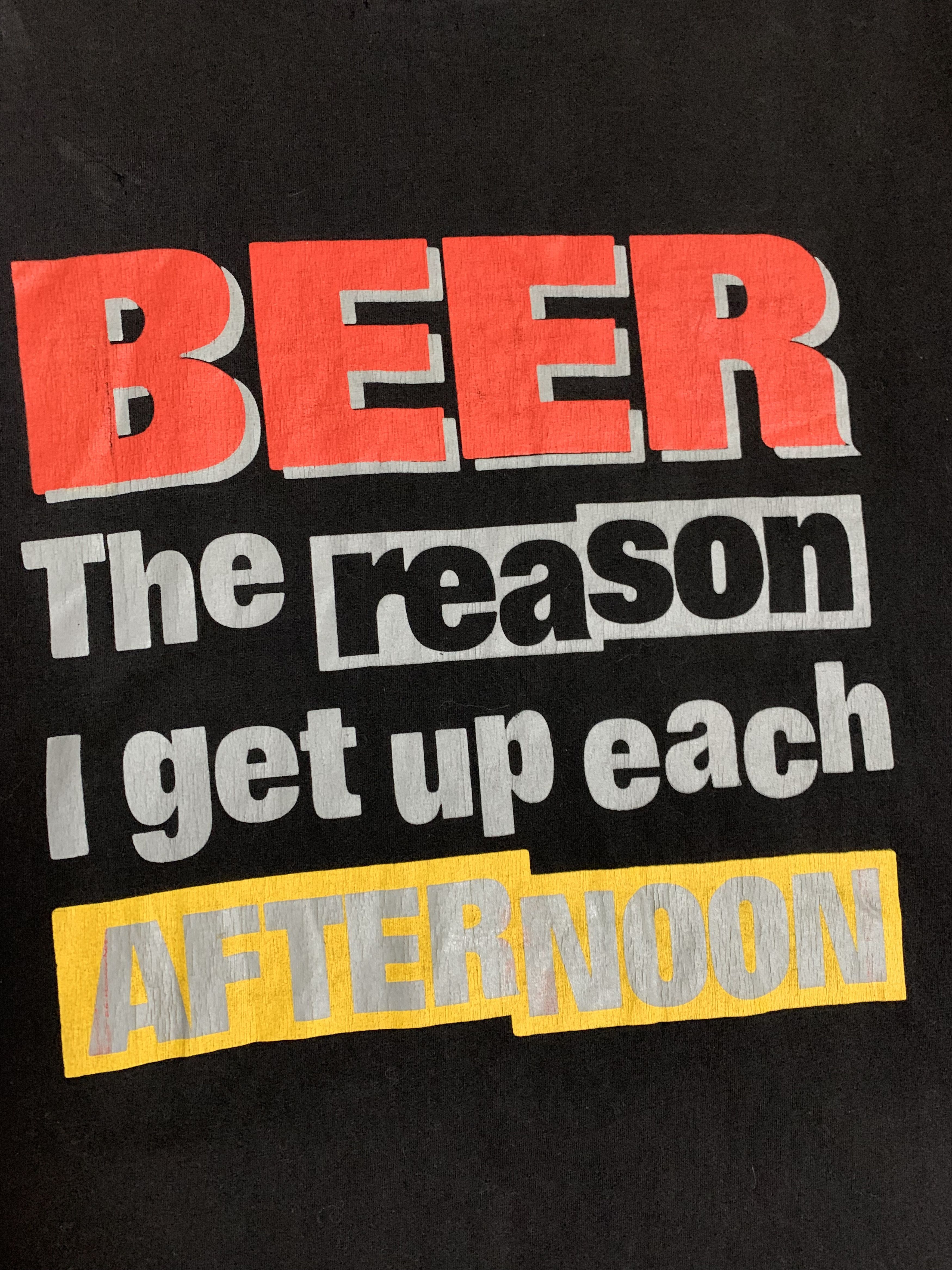 Vintage Vintage Beer T Shirt Tee Humor Baggy Big Logo Crazy 90s Size US L / EU 52-54 / 3 - 3 Thumbnail