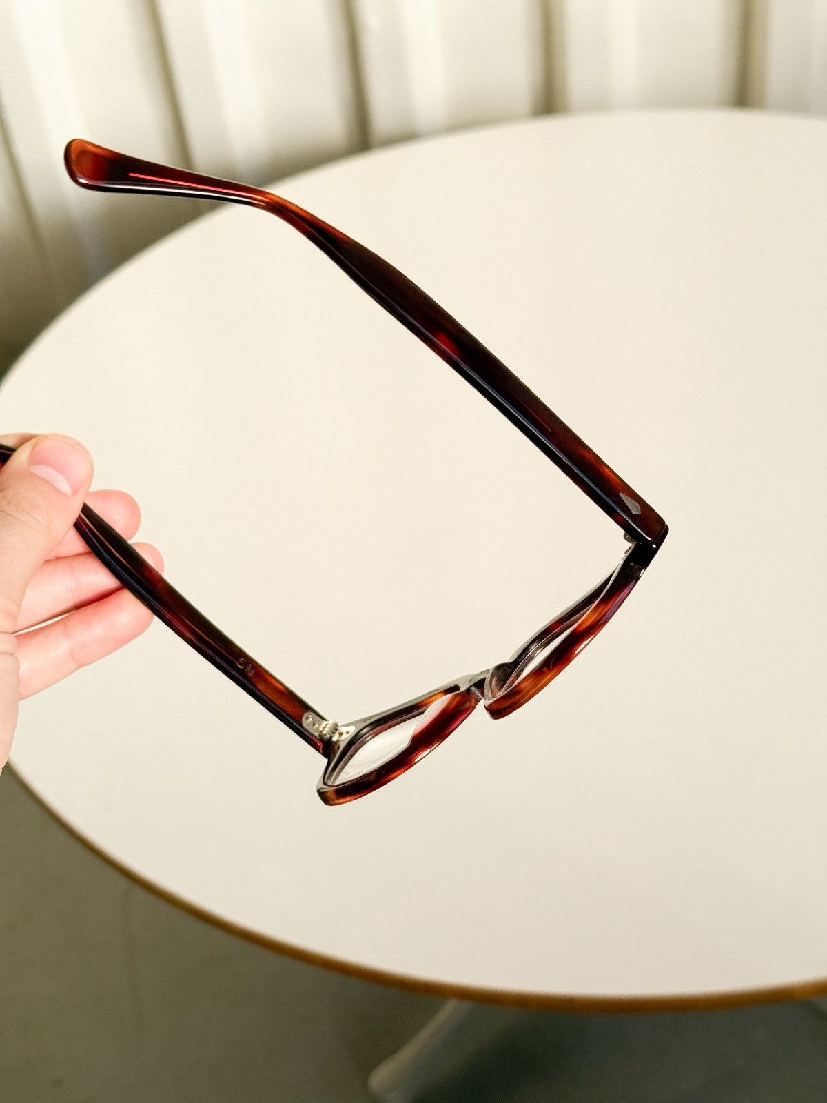 Vintage Vintage Amber Tortoise Eyeglasses Tart Arnel Style 44-22 5¾ Size 44 - 17 Thumbnail