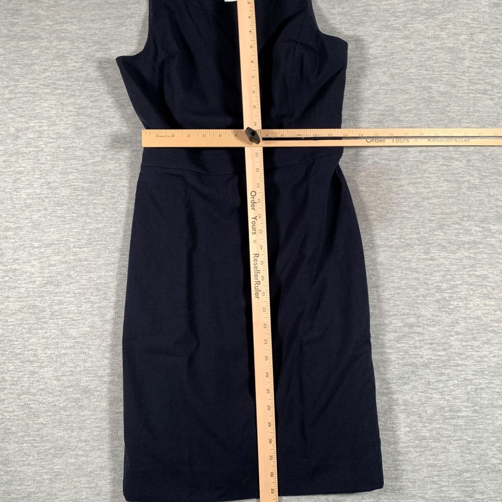 J.Crew J.CREW Dress Womens 2 Navy Sleeveless Sheath Knee Length Work Office Career Boatneck? Size XS / US 0-2 / IT 36-38 - 6 Thumbnail