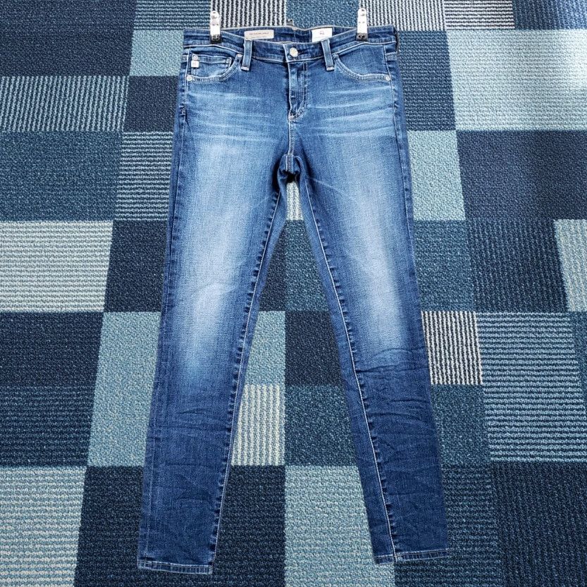 Denime Adelyn Goldschmeid Jegging Womens 28 x 28 Legging Angle Mid Rise Blue Denim Size 28" / US 6 / IT 42 - 1 Thumbnail