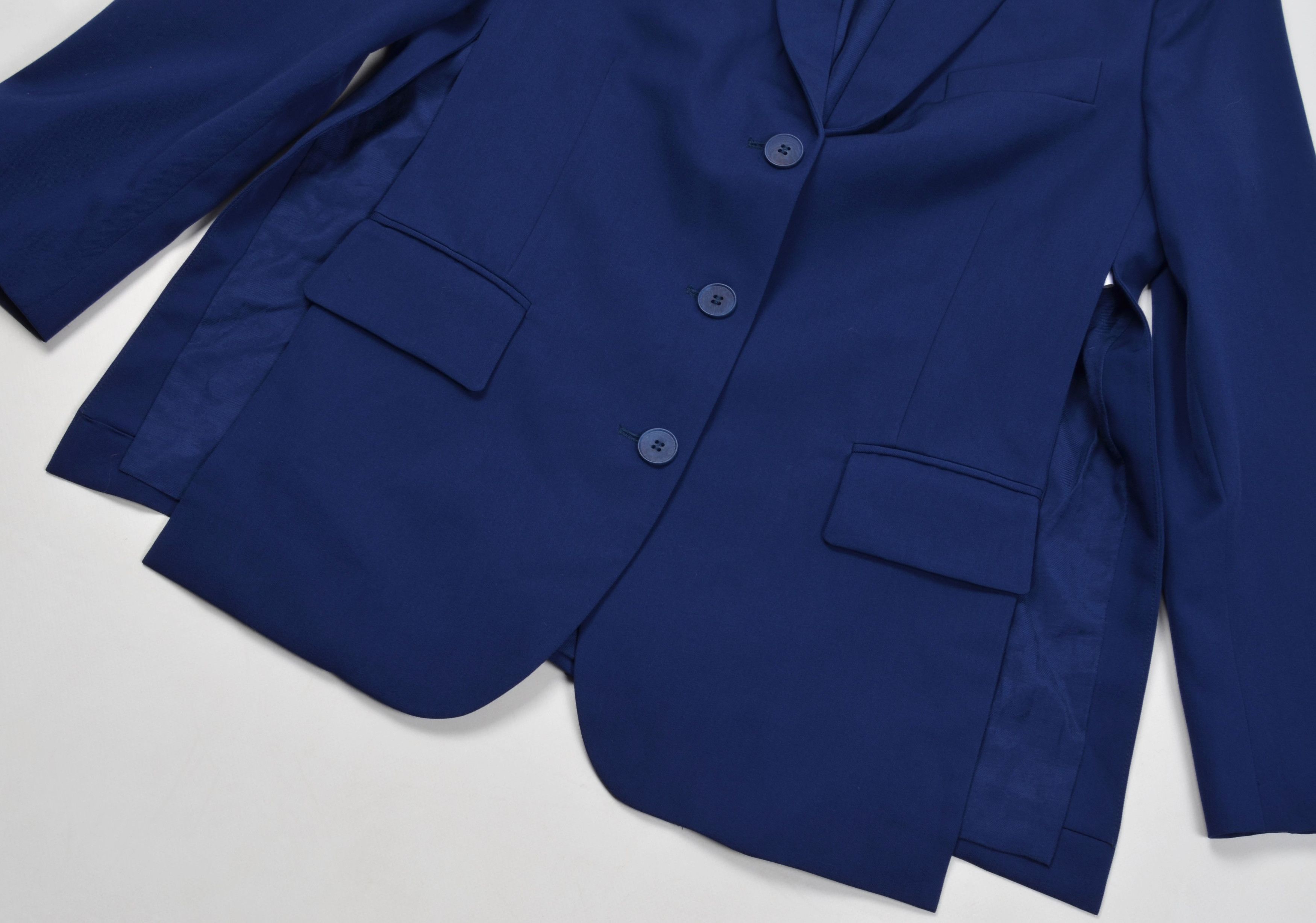 Stella McCartney Stella McCartney Deconstructive Tailored Navy Wool Blazer Size M / US 6-8 / IT 42-44 - 3 Thumbnail