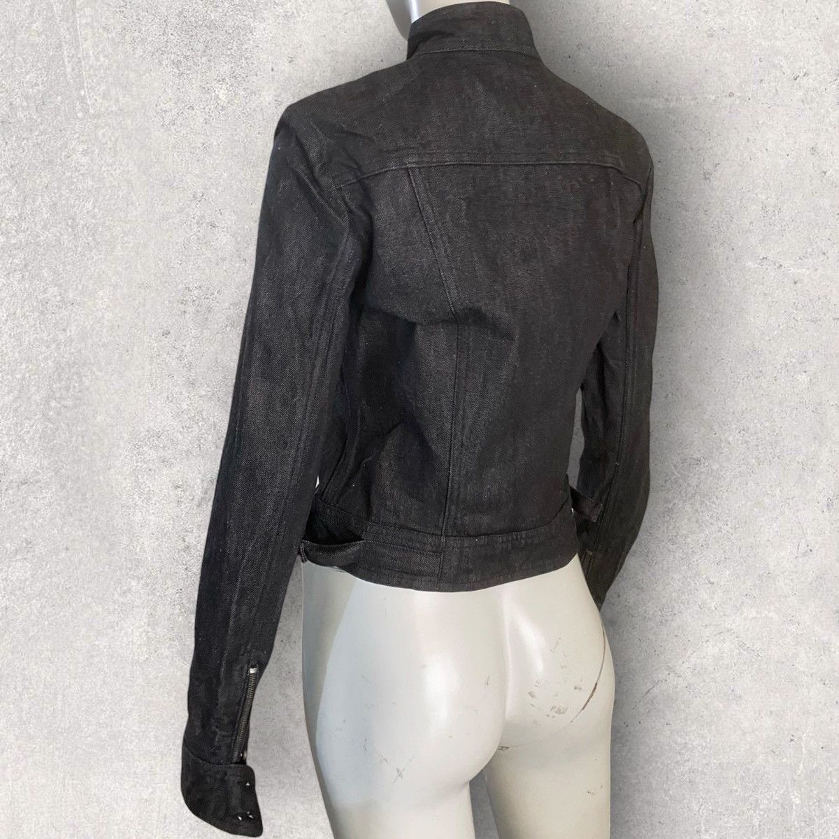 Gucci 1999 Raw Denim Rider Jacket By Tom Ford Era Size M / US 6-8 / IT 42-44 - 7 Thumbnail