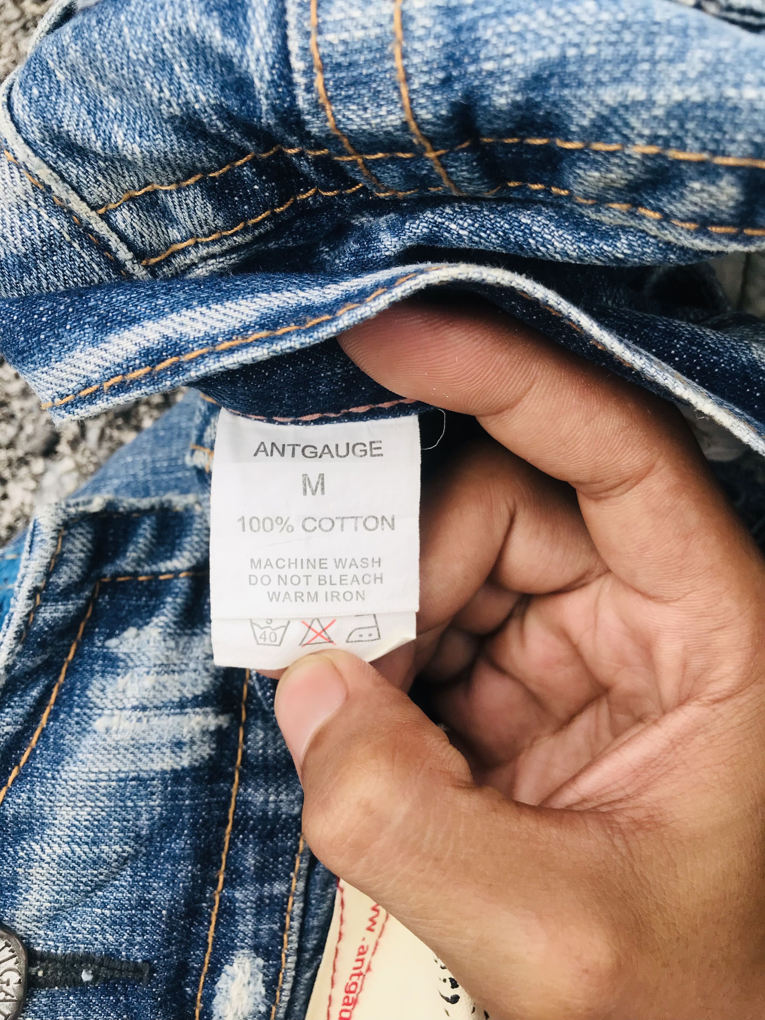 If Six Was Nine Vintage Antgauge distressed jeans Size US 32 / EU 48 - 12 Thumbnail