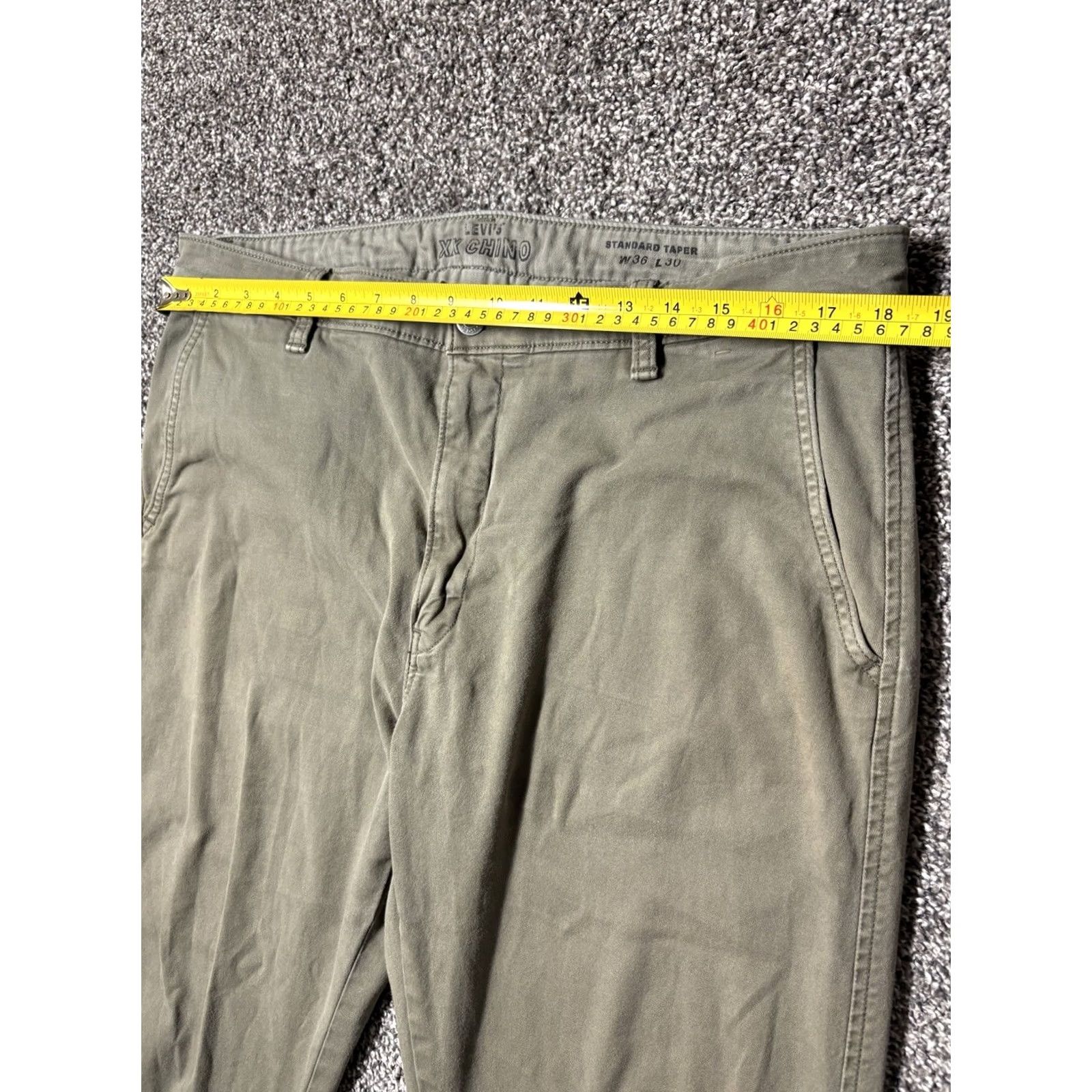 Levi's Levi's XX Chino Pants Mens 36x30 Green Standard Taper Fit Stretch Red Tab Pants Regular 4 Pocket Cotton Blend Comfortable Mens Size US 36 / EU 52 - 6 Thumbnail