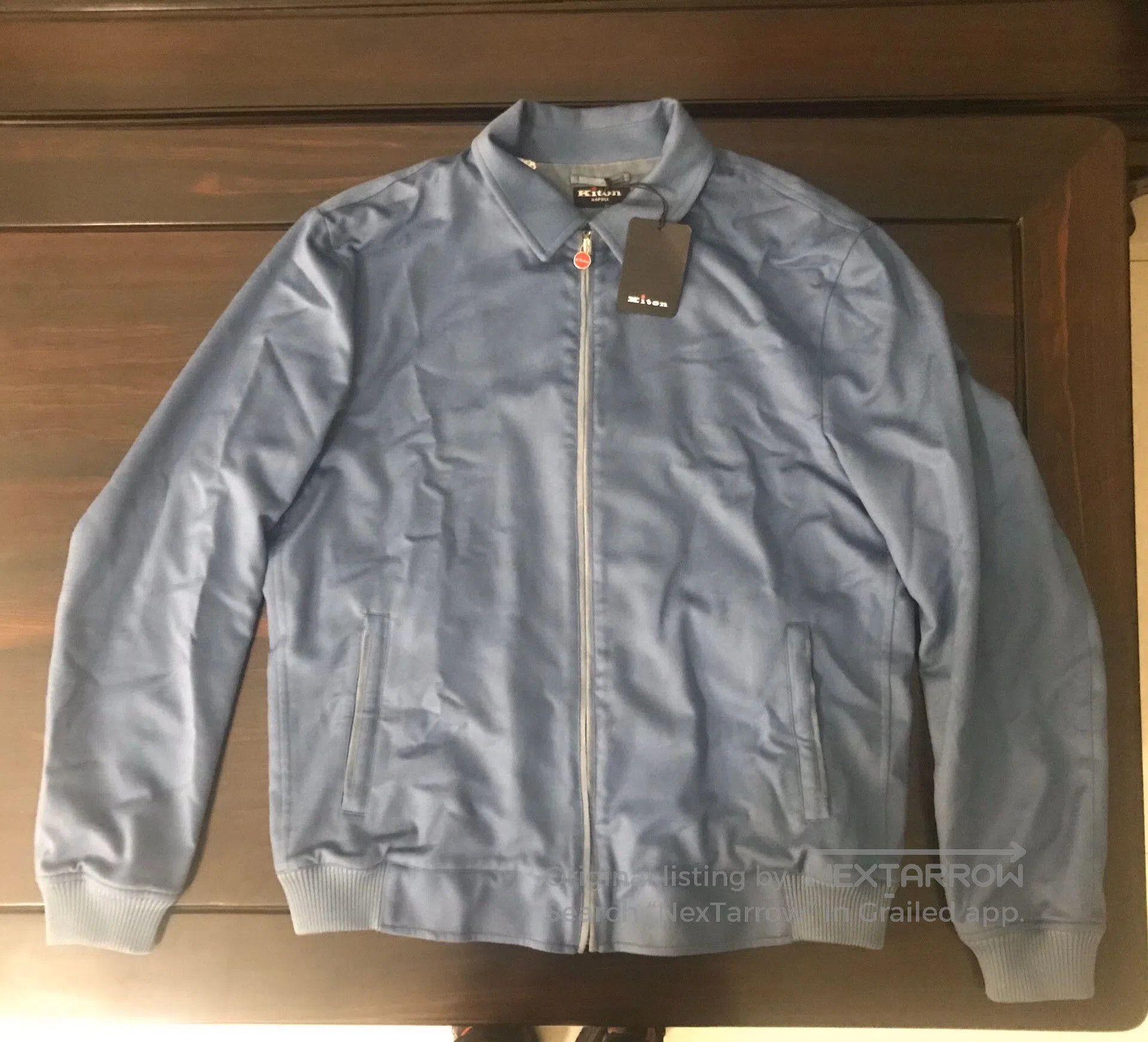 Kiton new kiton cashmere jacket in light blue. Size US L / EU 52-54 / 3 - 1 Thumbnail