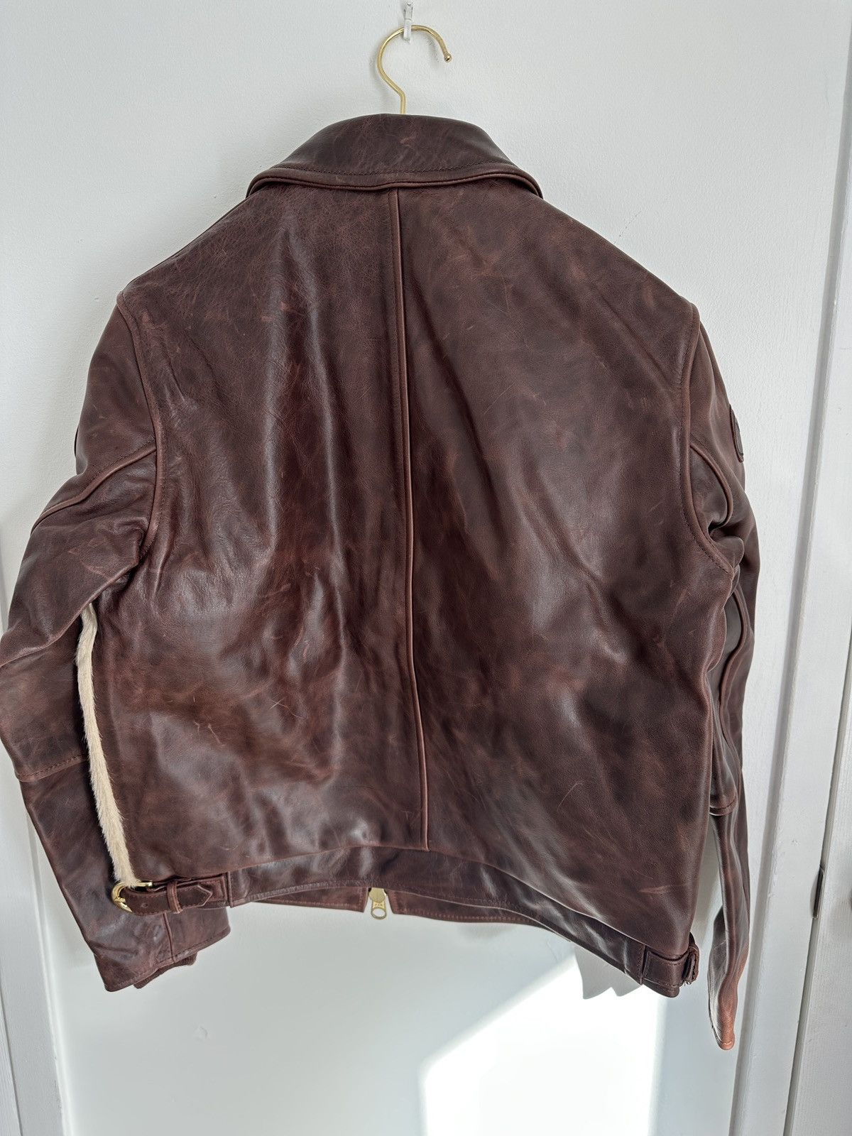 Aime Leon Dore × Vanson Leathers Aime Leon Dore x Vanson Pony Hair Bones Leather Jacket Size US S / EU 44-46 / 1 - 2 Thumbnail
