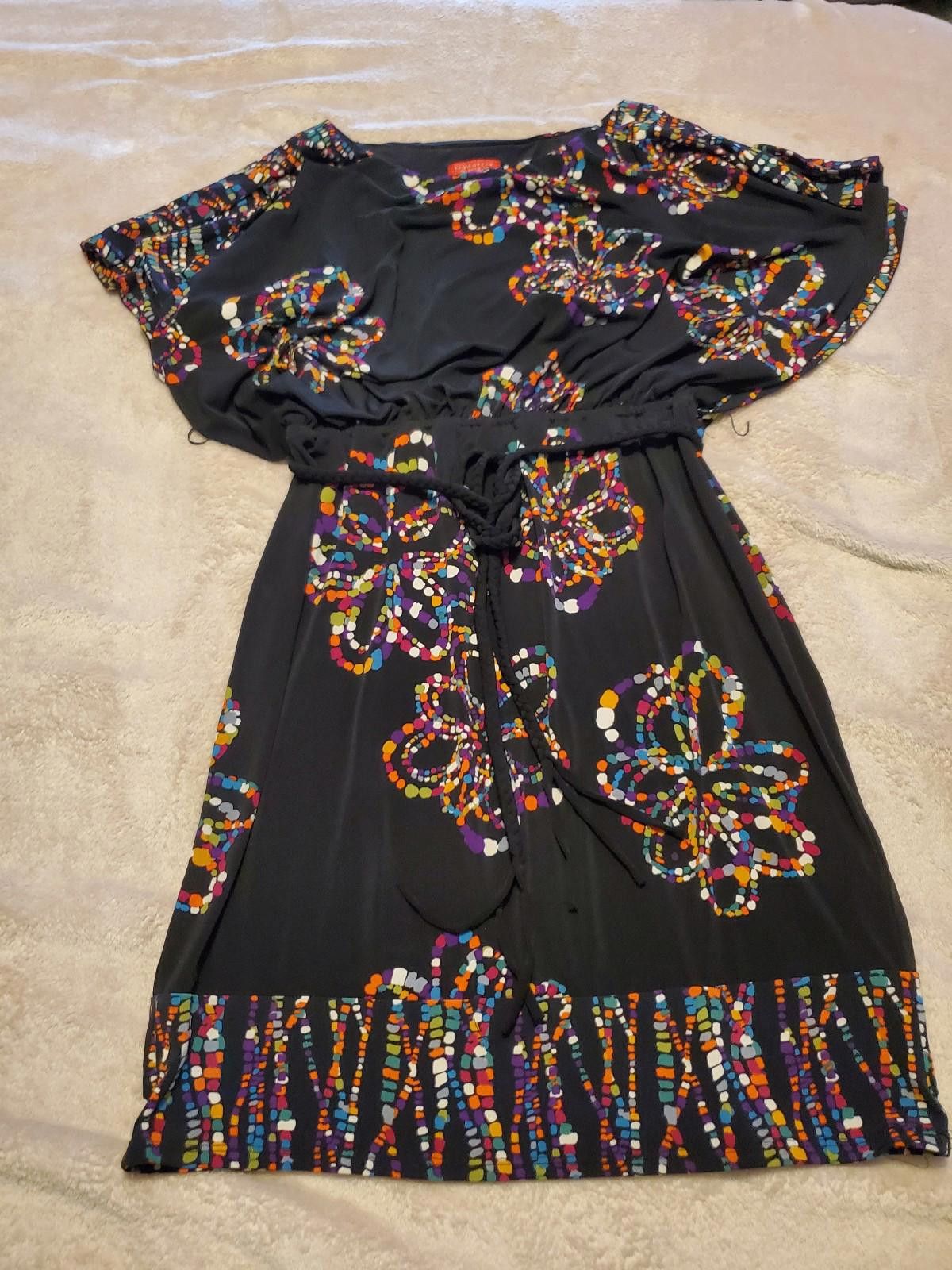 Designer Signature by sangria Large colorful dress Size L / US 10 / IT 46 - 1 Thumbnail
