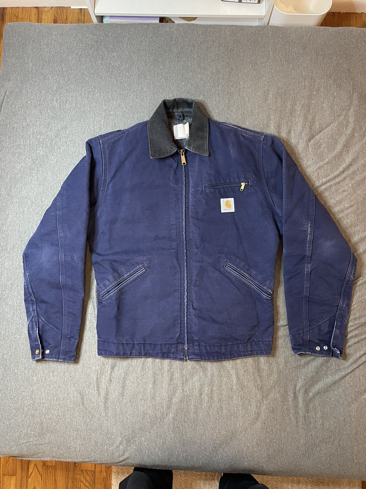 image of Carhartt Detroit Jacket in Navy, Men's (Size Medium)