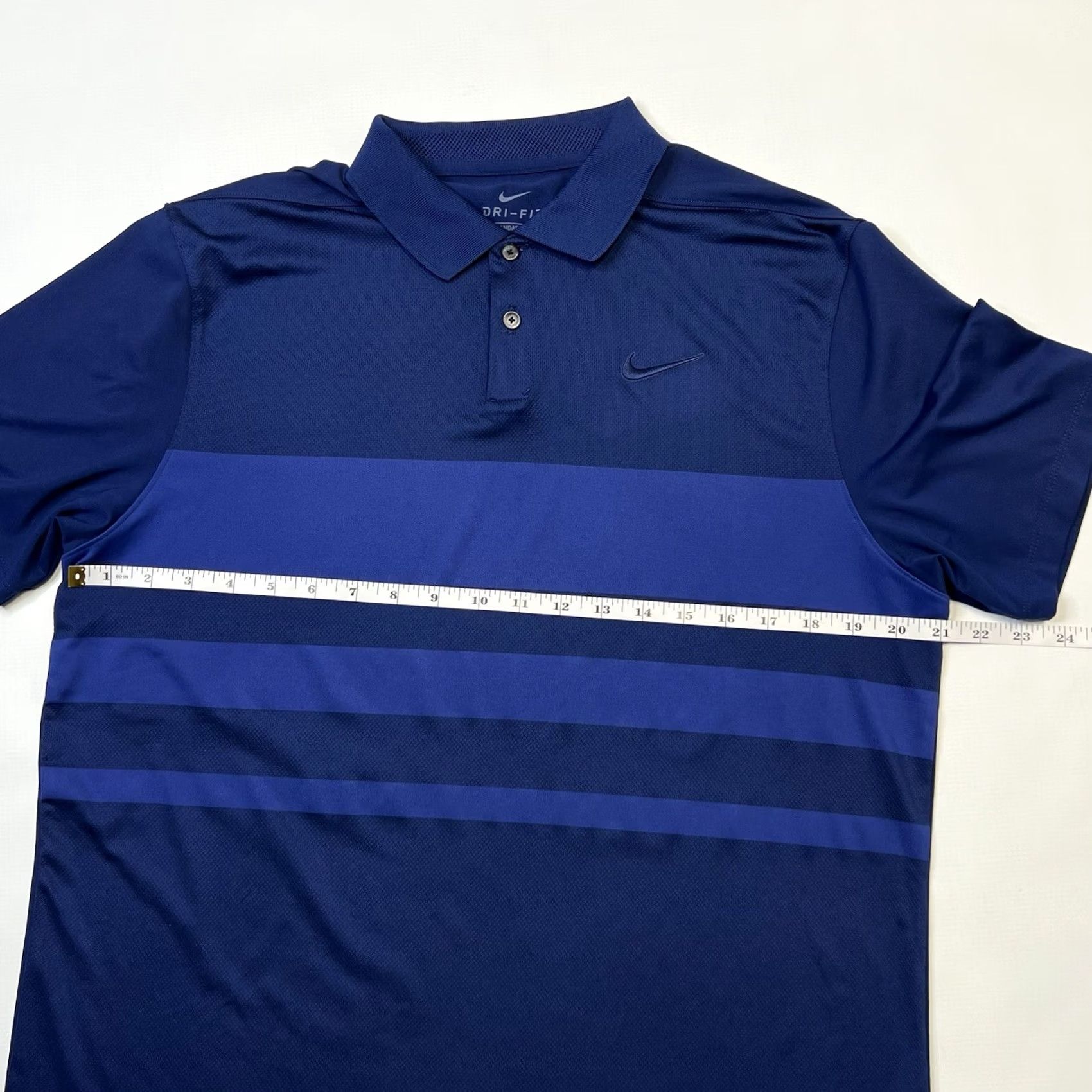 Nike Nike Dri-FIT Vapor Polo Shirt Mens Medium Blue Striped Golf BV0474-492 Size US M / EU 48-50 / 2 - 4 Thumbnail