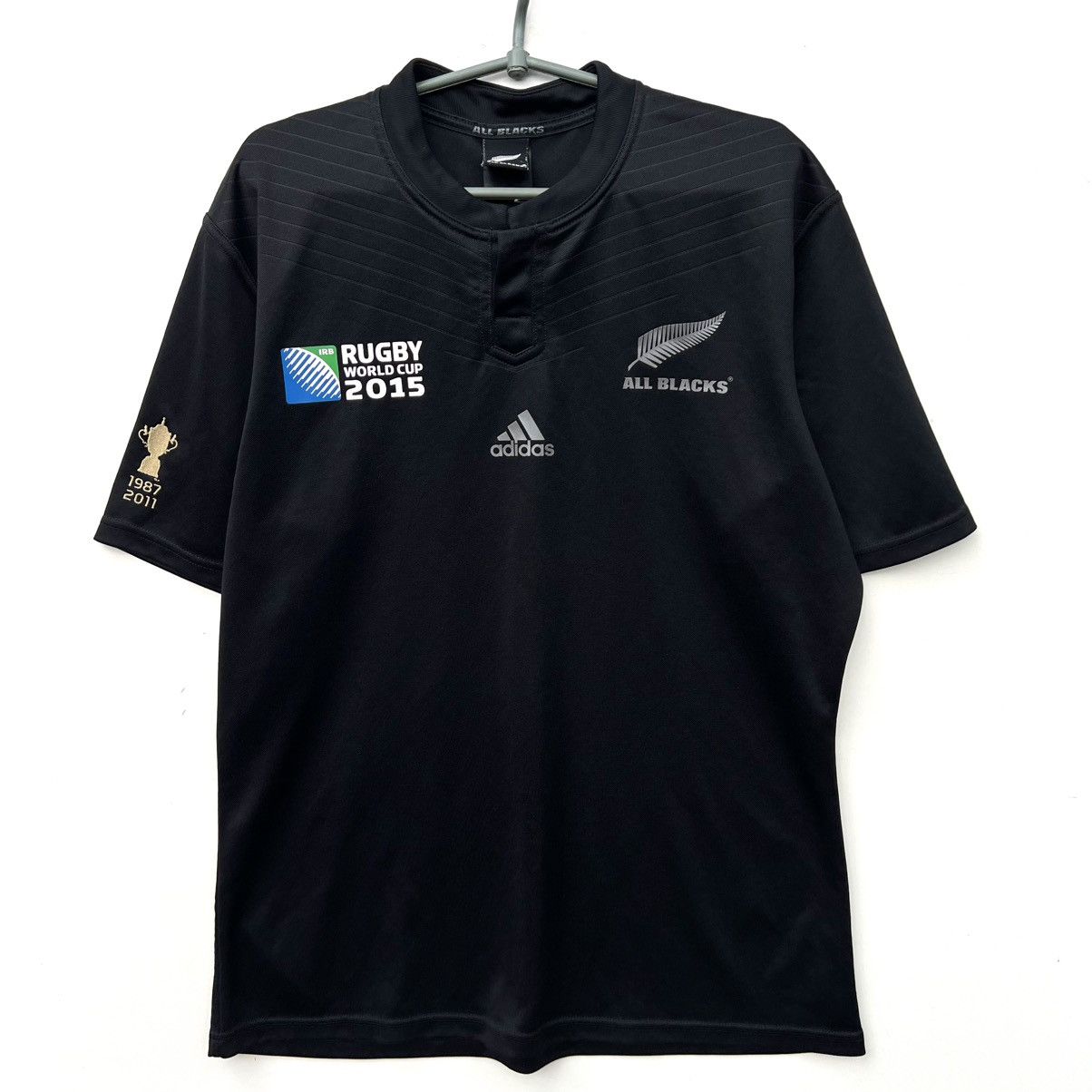 Adidas New Zealand Rugby Jersey Shirt Adidas World Cup 2015 Size US XL / EU 56 / 4 - 1 Thumbnail
