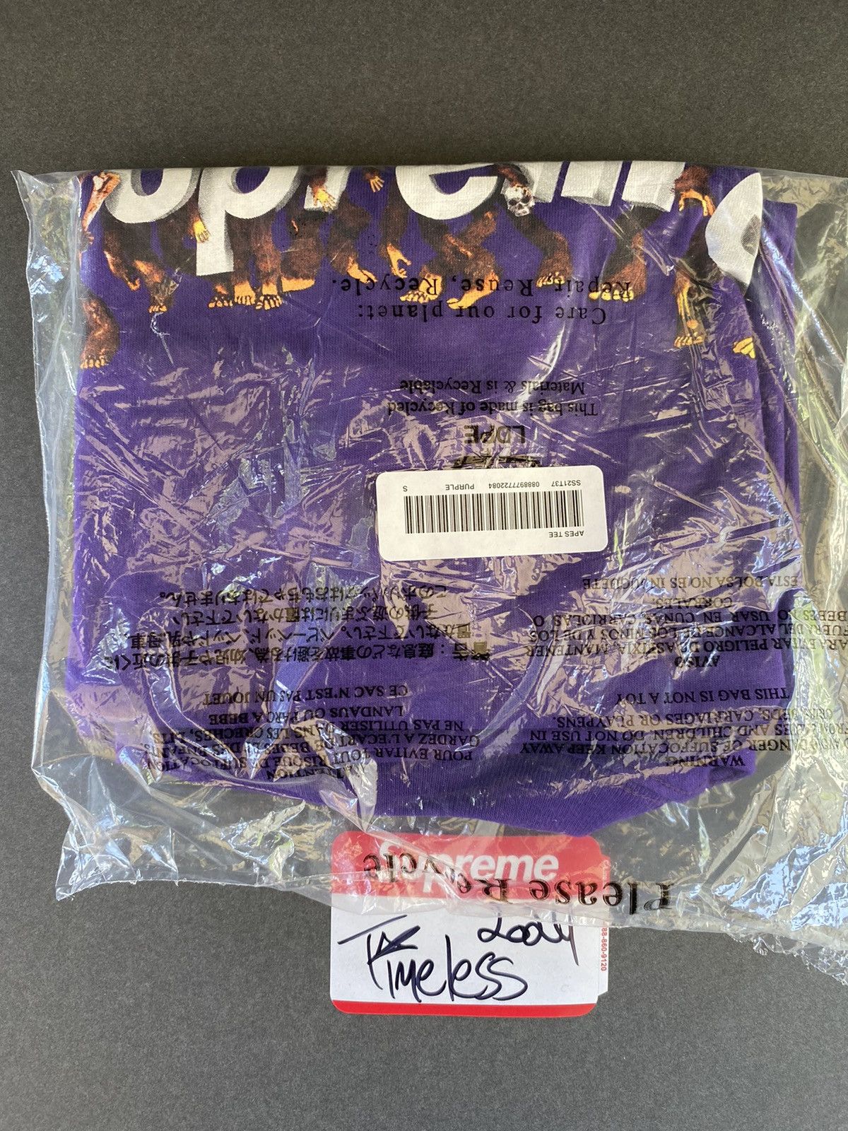 Supreme Supreme Apes Tee Size US S / EU 44-46 / 1 - 2 Thumbnail