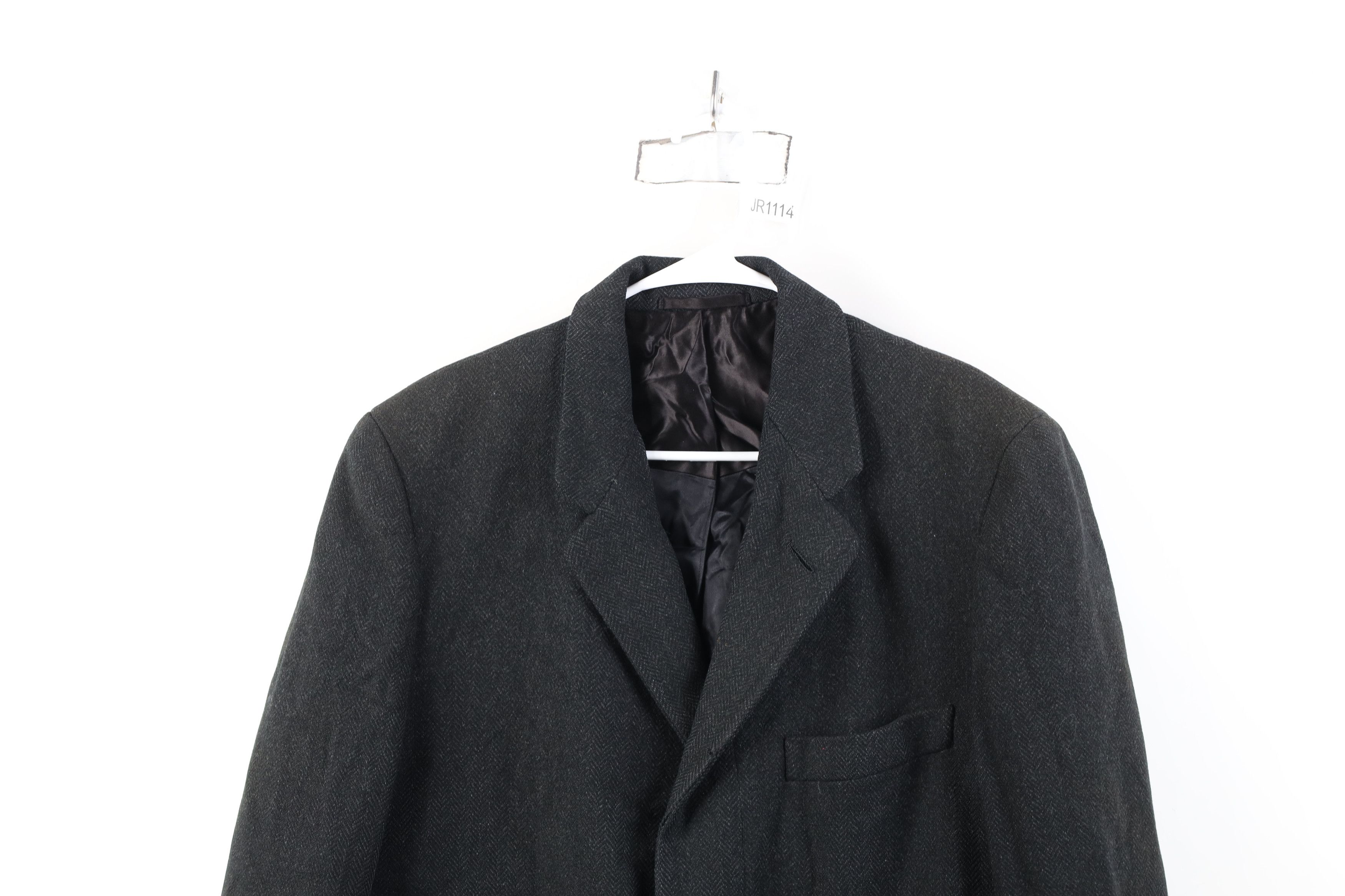 Vintage Vintage 20s 30s De Pinna Herringbone Overcoat Jacket USA Size US L / EU 52-54 / 3 - 2 Thumbnail