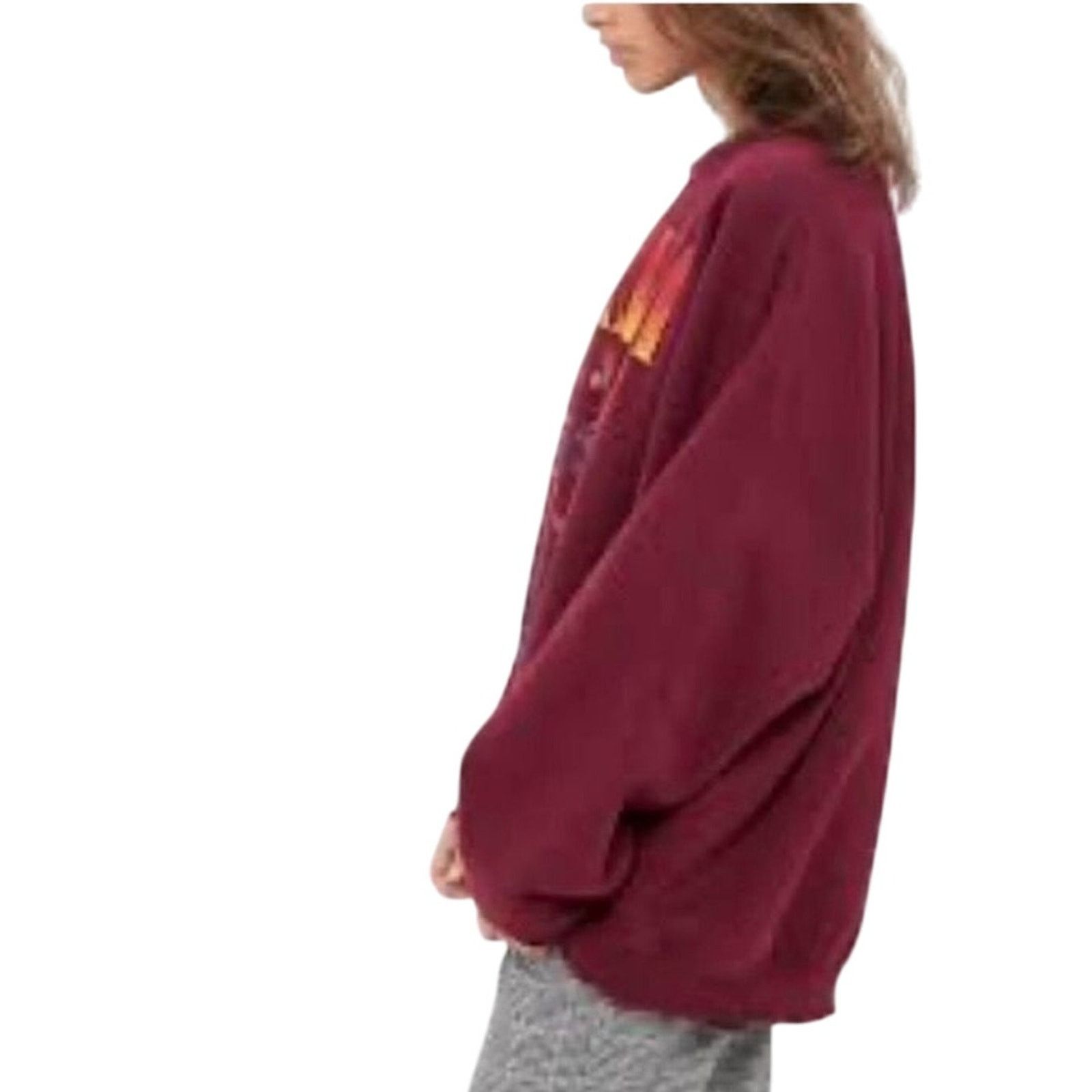Nirvana NIRVANA Unplugged Red Mineral Wash Fleece Sweatshirt Size 5X Size 4XL / US 24-26 - 4 Thumbnail