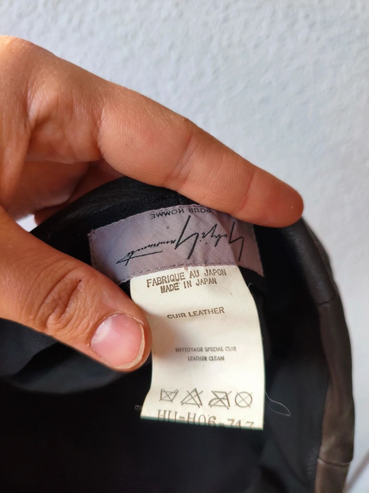 Yohji Yamamoto Yohji Yamamoto archive AW2003 leather cap beret "Tear Drop" Size ONE SIZE - 6 Thumbnail