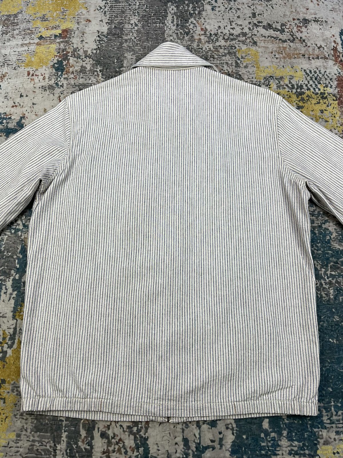 Blue Blue Japan Vtg Blue Blue Japan Hickory Stripe Work Jacket Size US XS / EU 42 / 0 - 4 Thumbnail