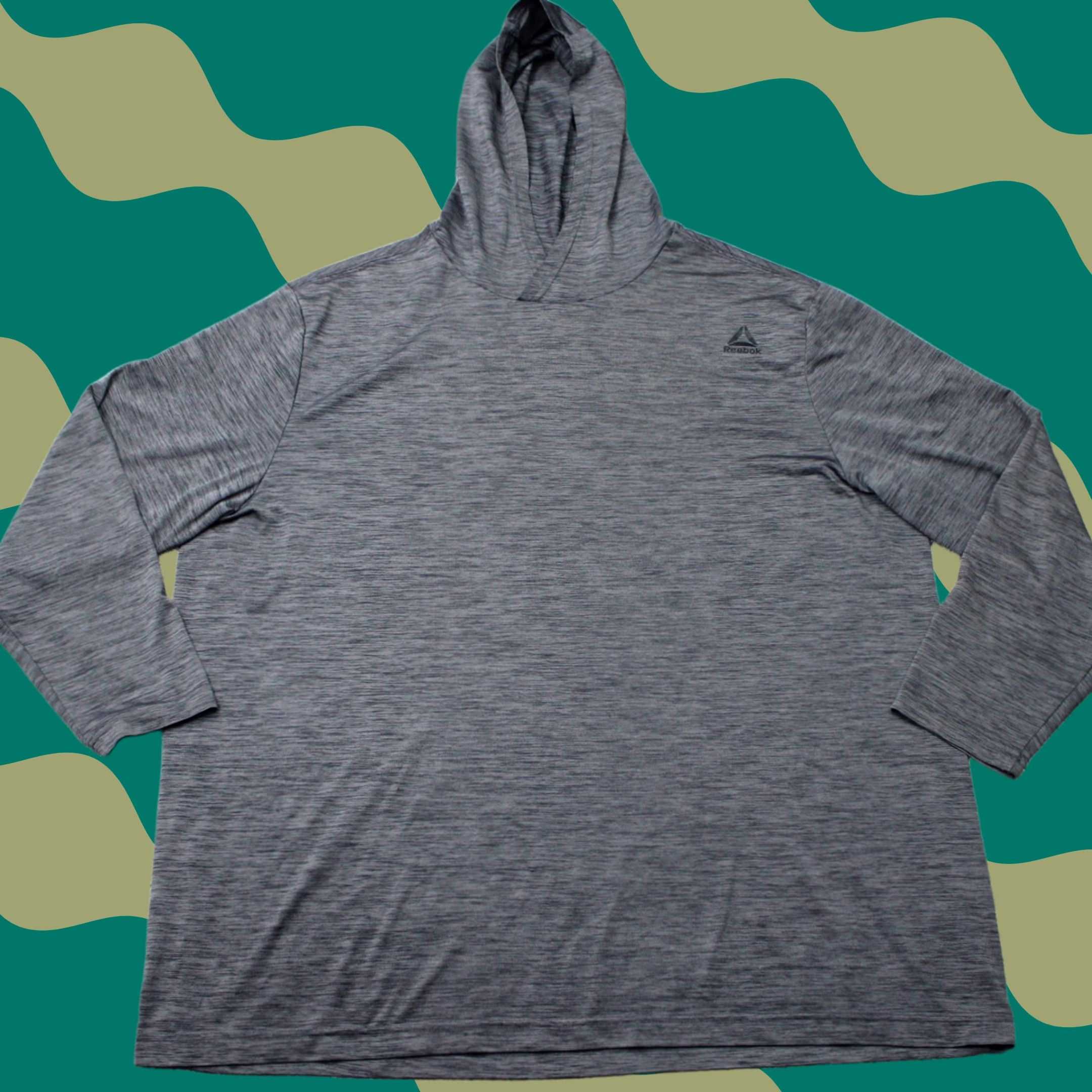 Reebok Reebok Hoodie Mens 3XL Gray Speedwick Lightweight Polyester Hooded Pullover Size US XXL / EU 58 / 5 - 1 Thumbnail