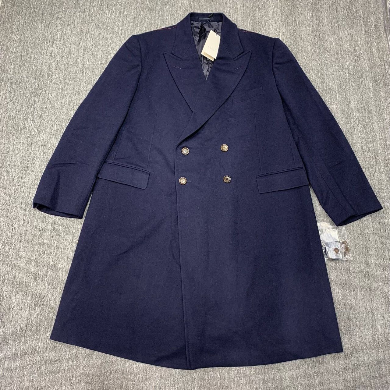 Gucci new Gucci deep blue coat size 66R Size US M / EU 48-50 / 2 - 1 Thumbnail