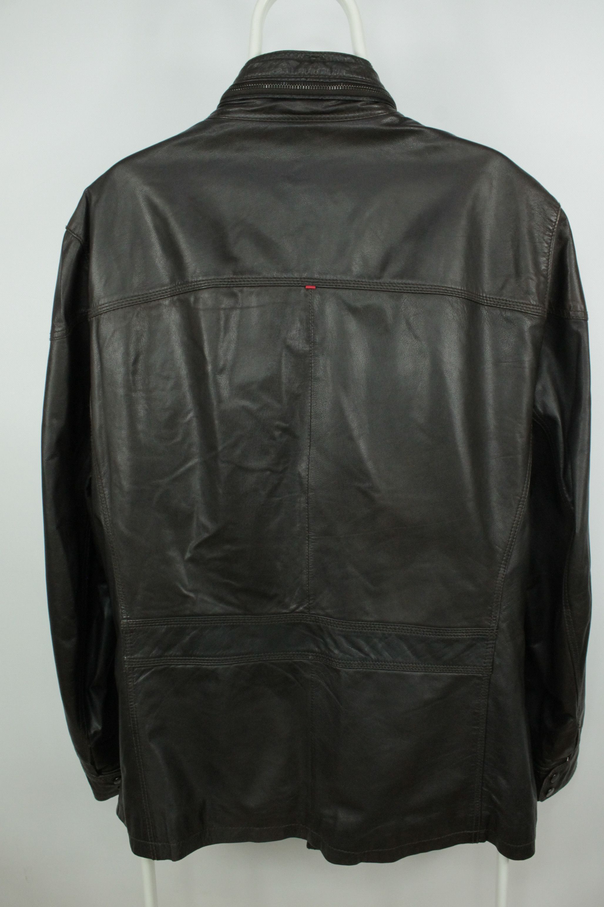 Strellson Strellson Fleetwood Brown Leather Multipocket Jacket Men's Size US XXL / EU 58 / 5 - 9 Thumbnail