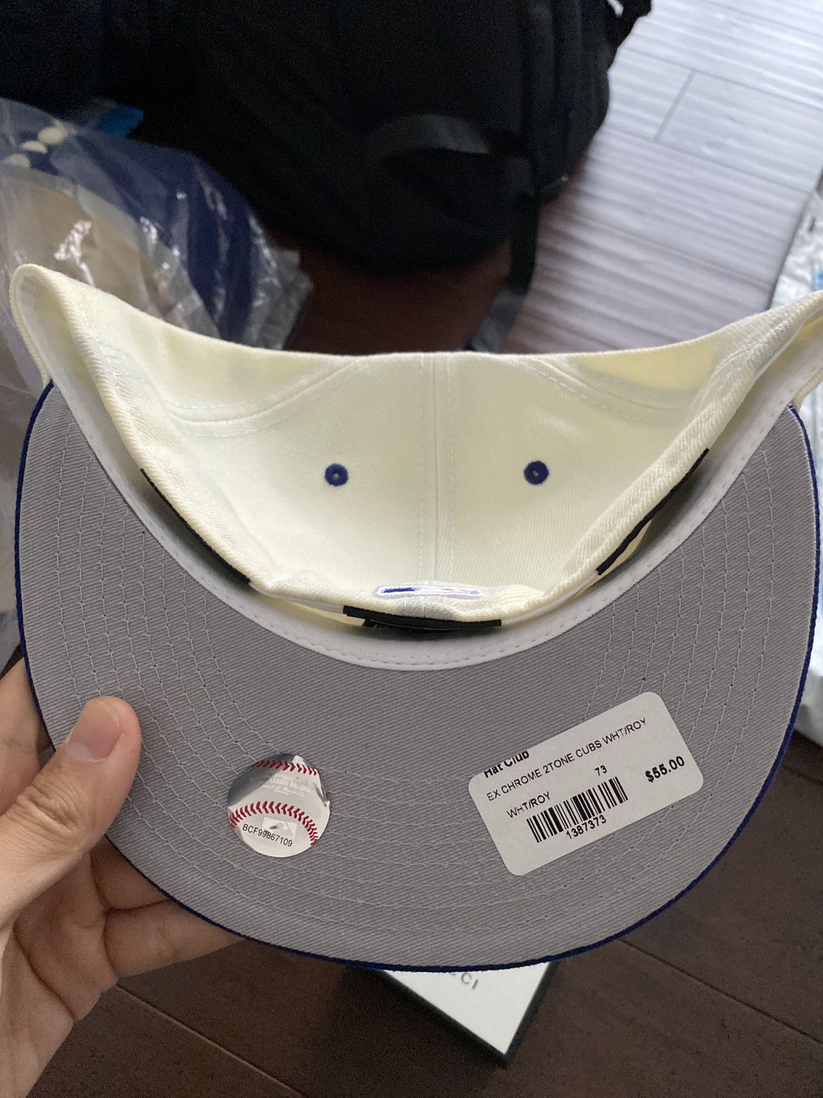 Hat Club × New Era Hat Club Cubs New Era Ivory/Royal 7 3/8 Fitted - BRAND NEW Size ONE SIZE - 4 Thumbnail