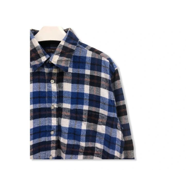 Flannel × Vintage Vintage The First Wave Checked Plaid Tartan Flannel Shirt 👕 Size US M / EU 48-50 / 2 - 2 Thumbnail
