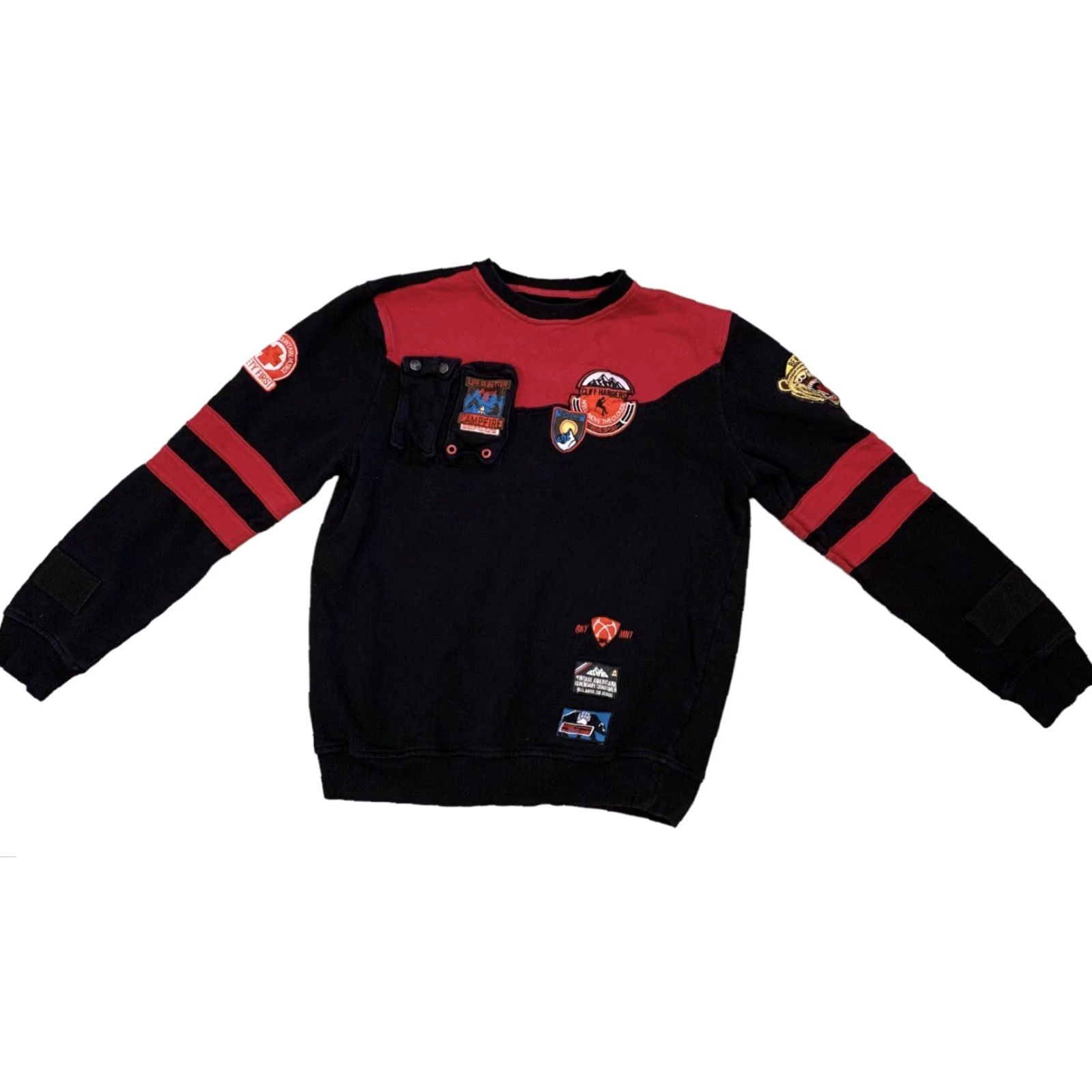 Vintage VINTAGE Americana Black & Red Hiking Logos Pullover Sweatshirt Mens Sz Large Size US L / EU 52-54 / 3 - 2 Thumbnail