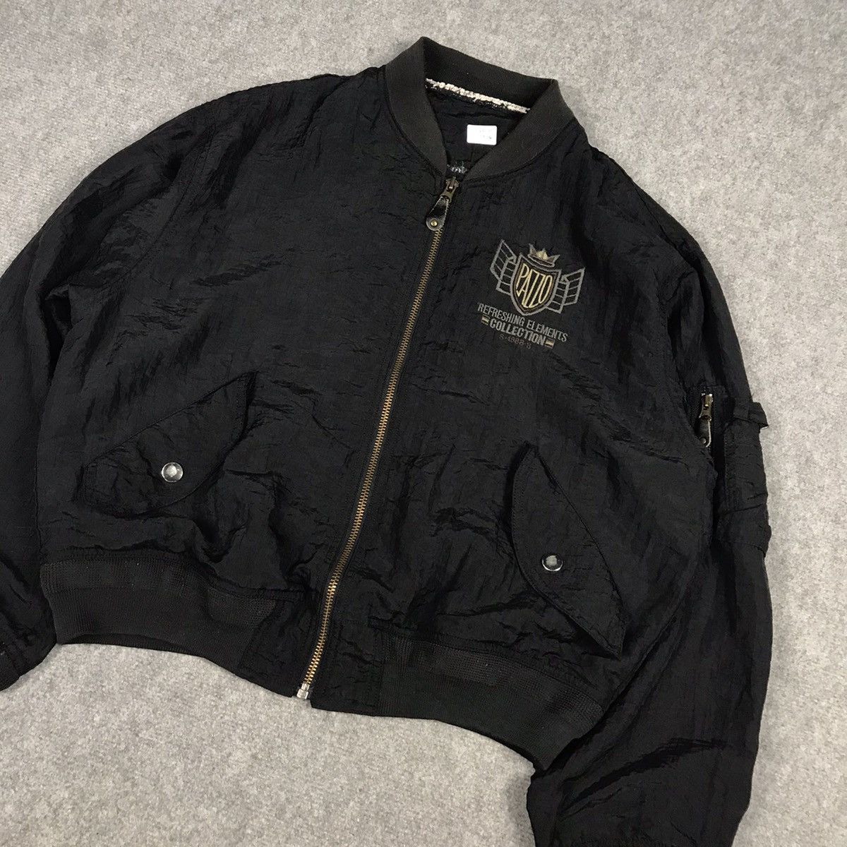 Japanese Brand PAZZO CLUB JAPANESE EMBROIDERY LOGO MA-1 STYLE JACKET Size US M / EU 48-50 / 2 - 4 Thumbnail