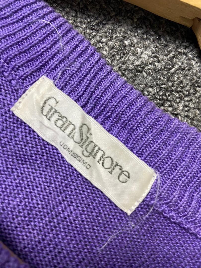 Japanese Brand Gran Signore Embroidered Short Sleeve Knitwear (191) Size US S / EU 44-46 / 1 - 3 Thumbnail