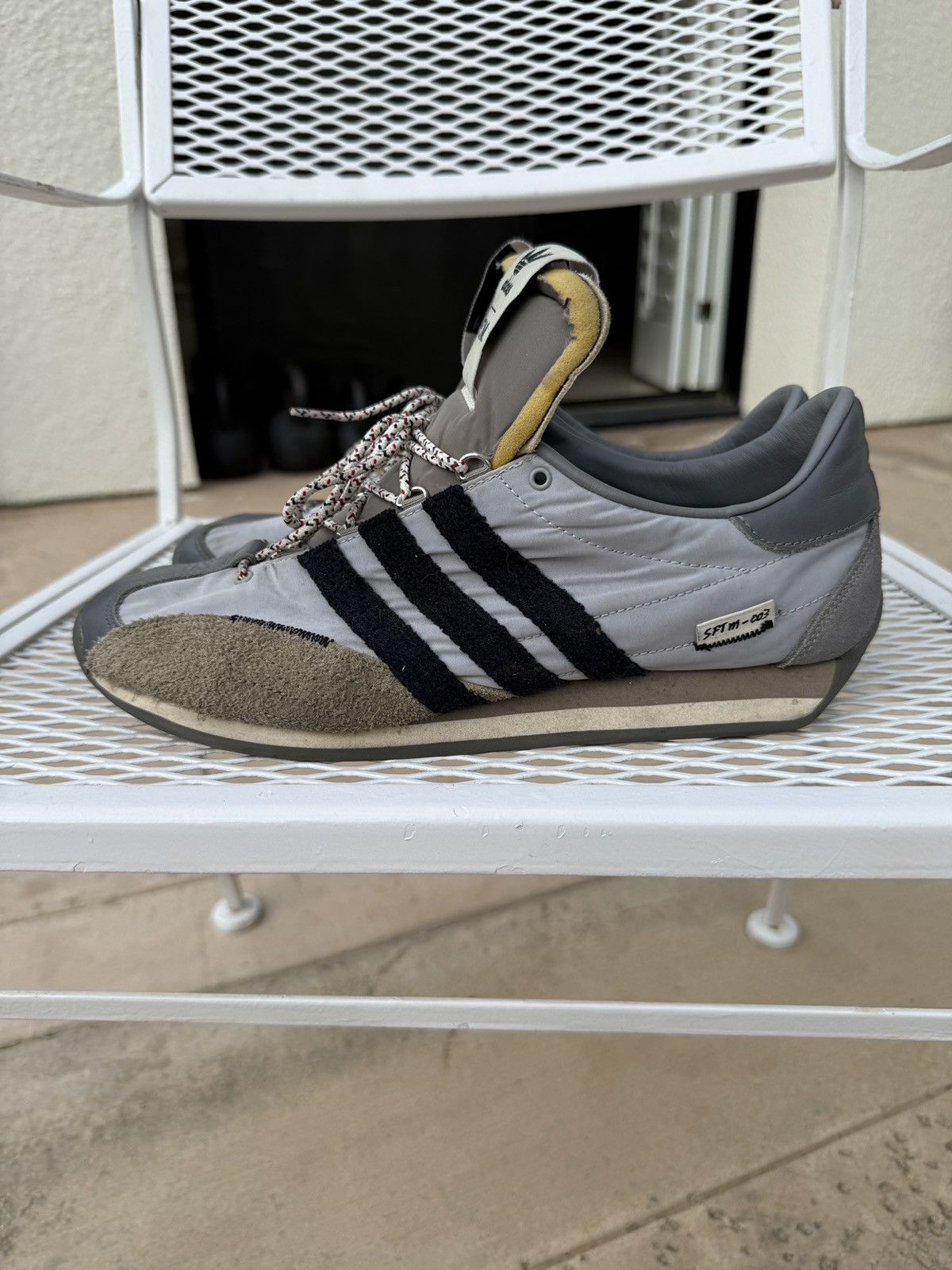 Adidas × Song For The Mute Song for the Mute × adidas Muted Grey Suede & Nylon Sneakers Size US 10 / EU 43 - 2 Thumbnail