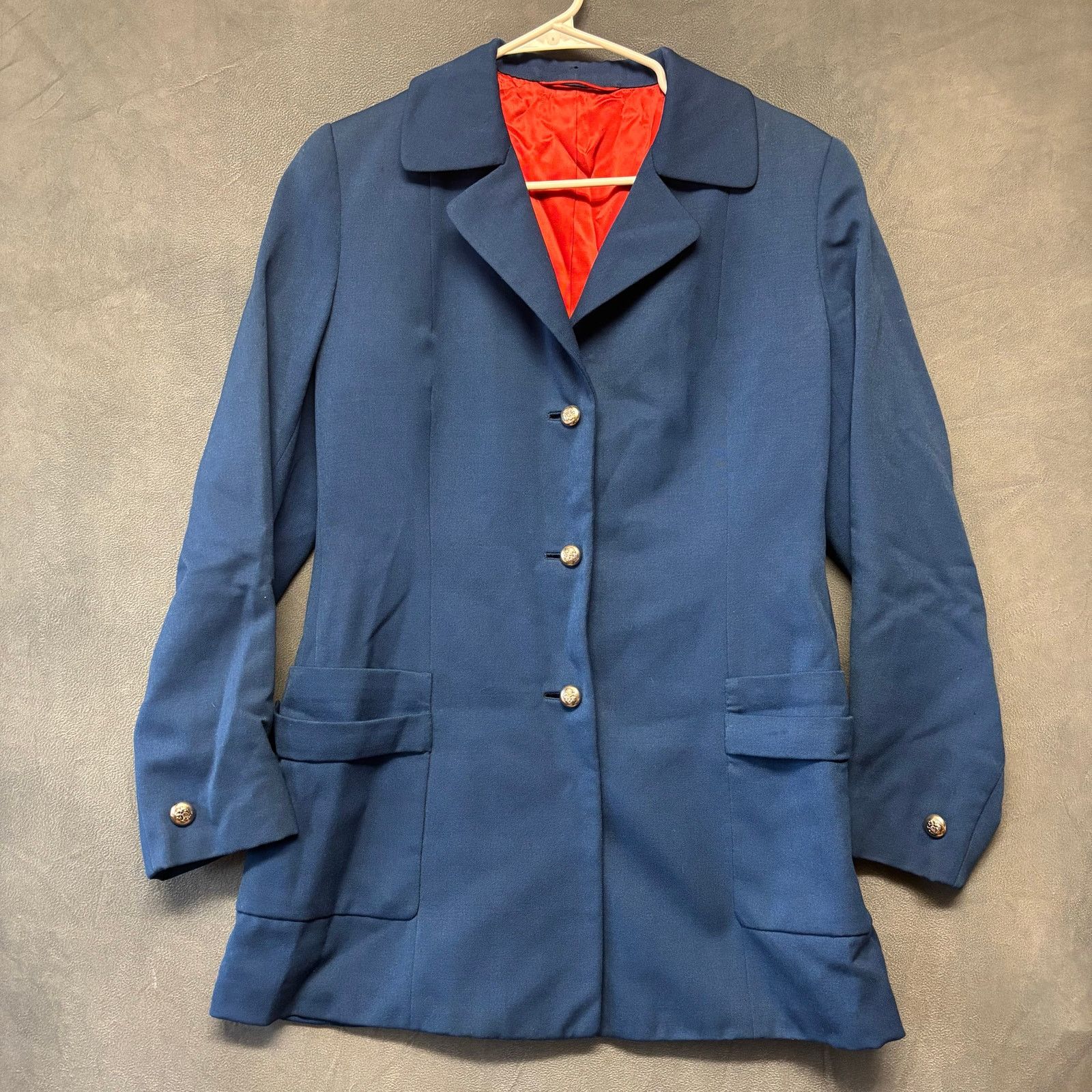 Other Vintage Long Blazer Blue Red 3 Button Long Eclectic Grandpa Size US S / EU 44-46 / 1 - 1 Thumbnail