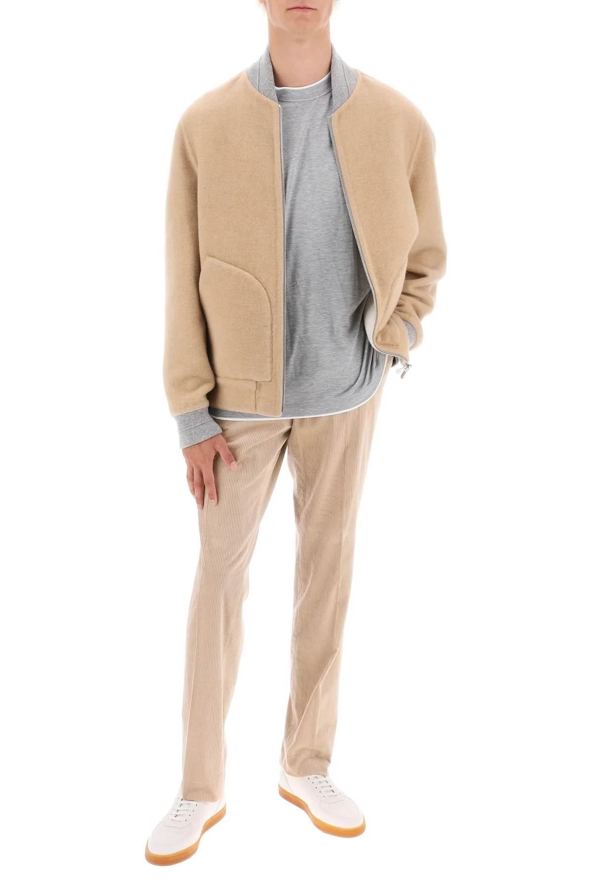 Brunello Cucinelli o1w1db10924 Cashmere Jacket in Brown Size US XL / EU 56 / 4 - 2 Thumbnail